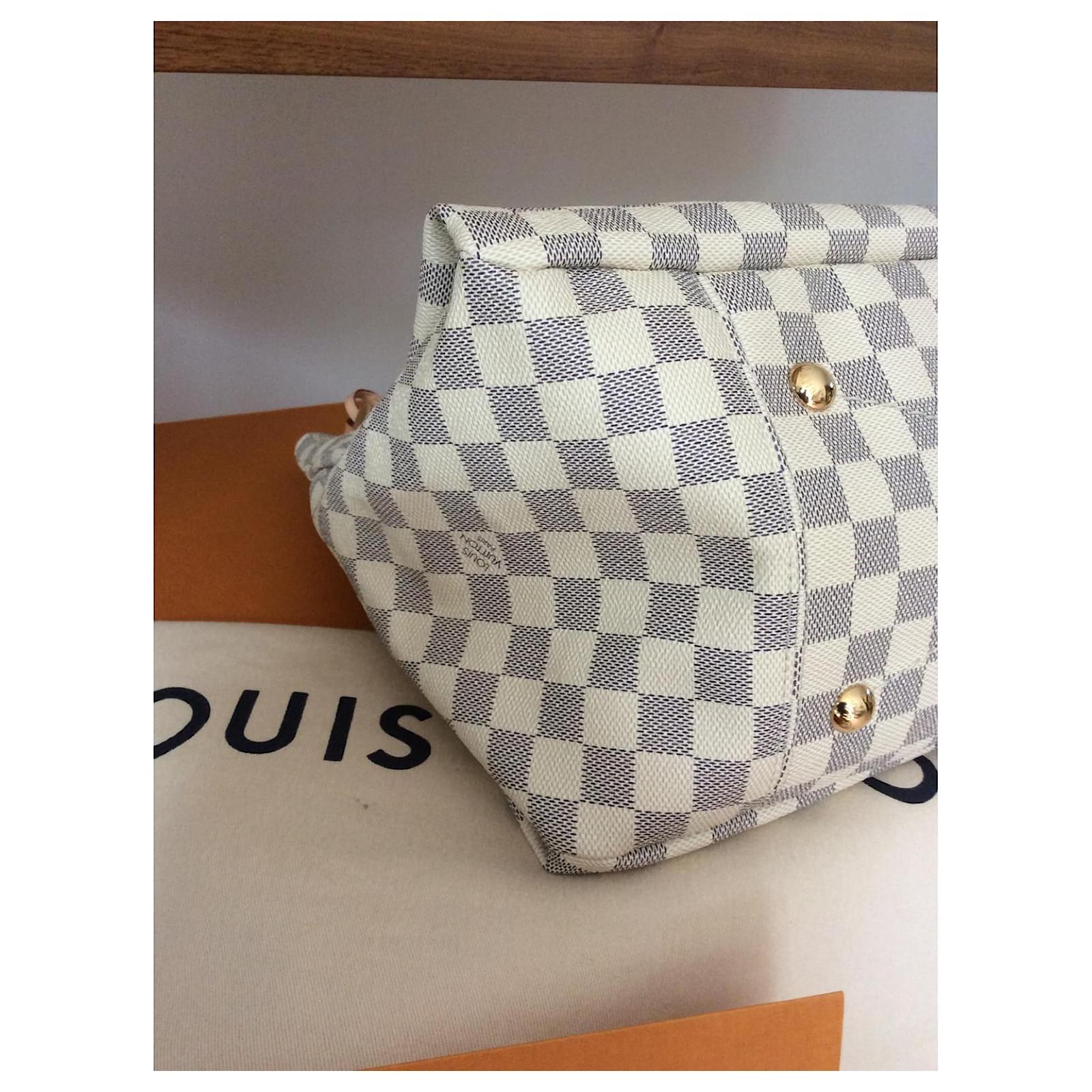 Louis Vuitton Artsy MM Damier Azur Beige ref.363057 - Joli Closet