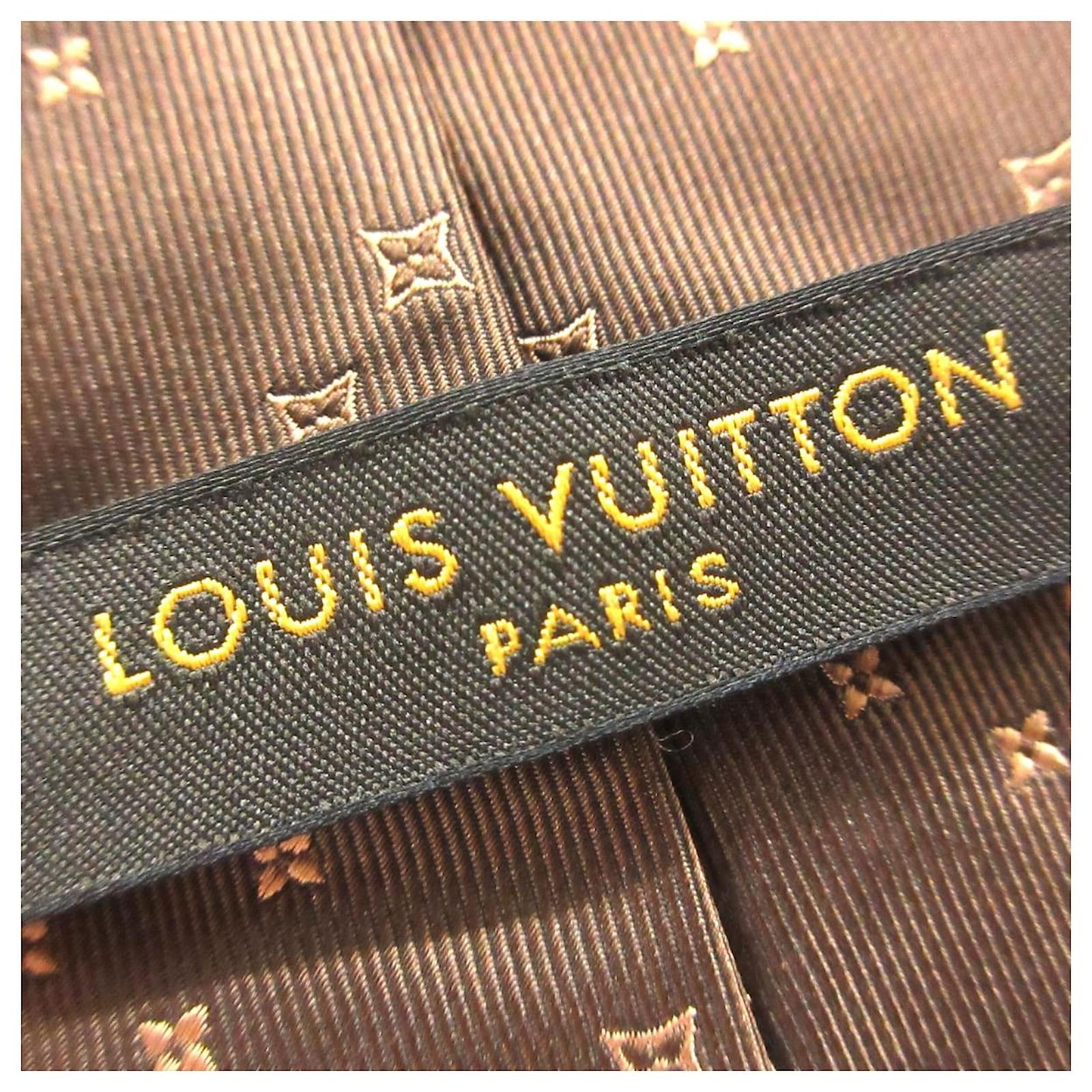 Louis Vuitton Krawatte Braun Seide ref.39726 - Joli Closet