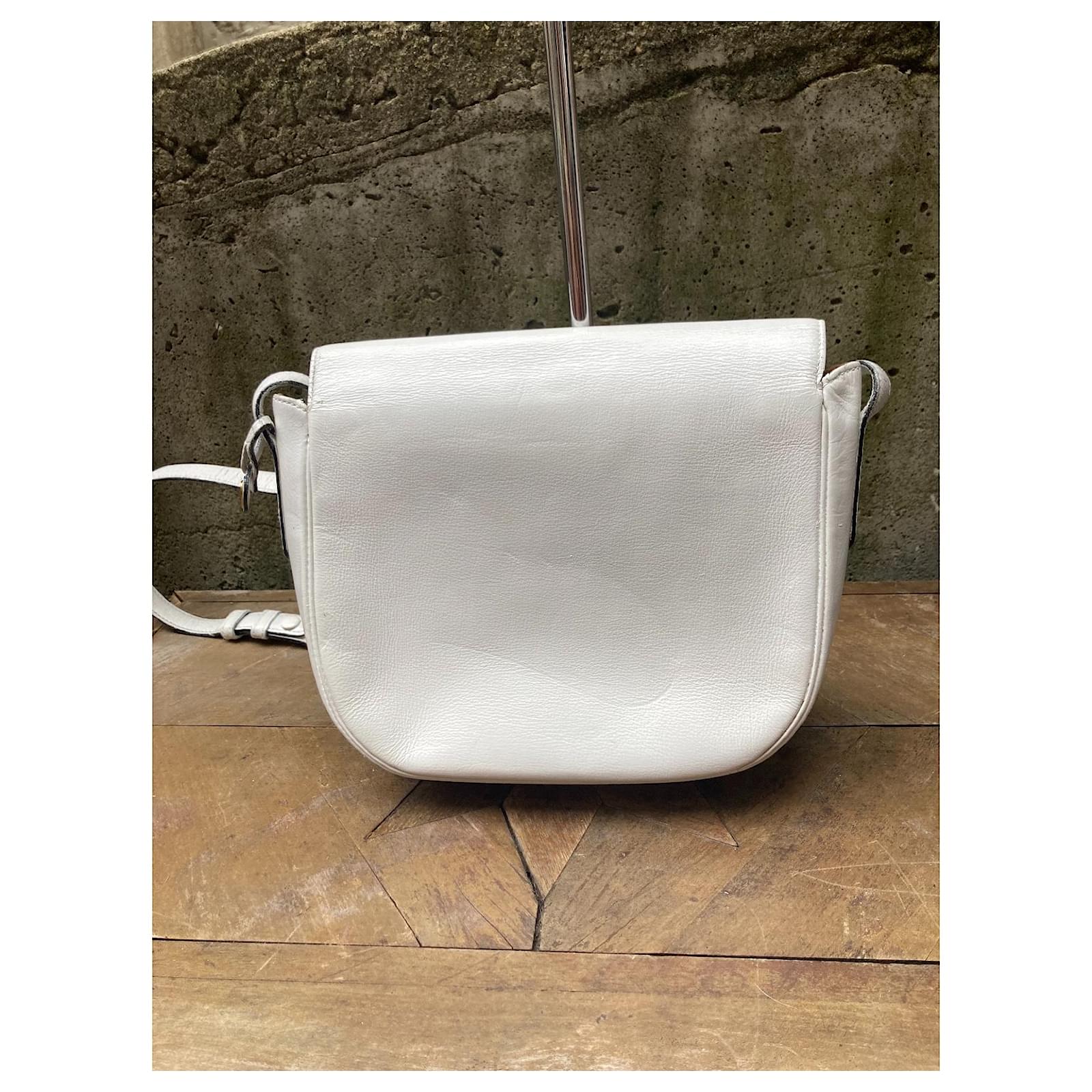 Tempête leather handbag Delvaux White in Leather - 31431040