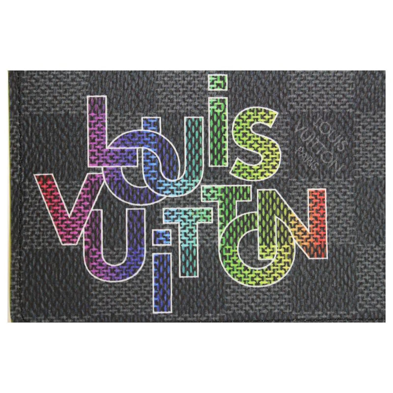 Louis Vuitton Virgil Abloh Rainbow Logo Damier Graphite Pocket