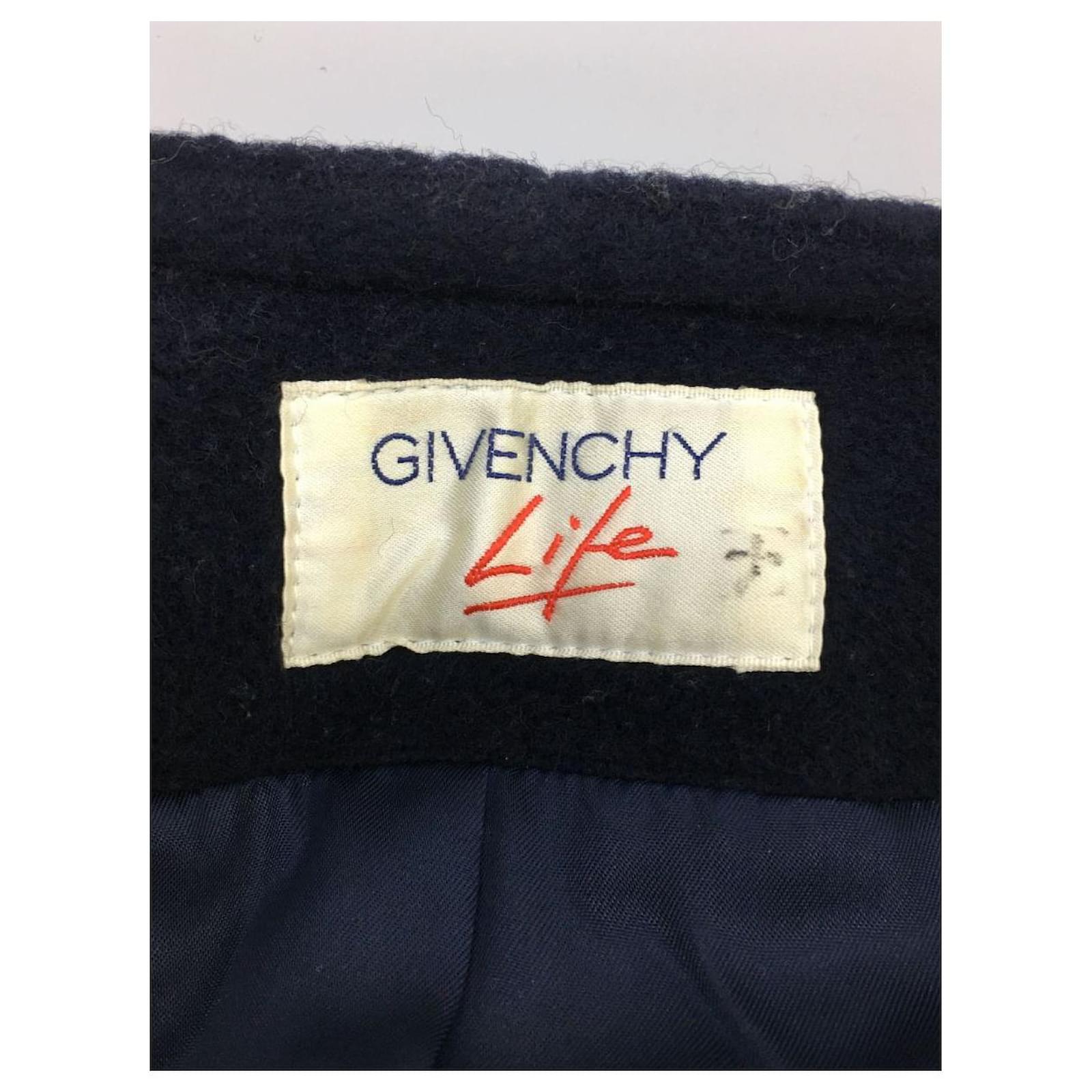 Usado] Abrigo GIVENCHY / 11 / Lana / NVY (Ropa de mujer) Azul marino   - Joli Closet