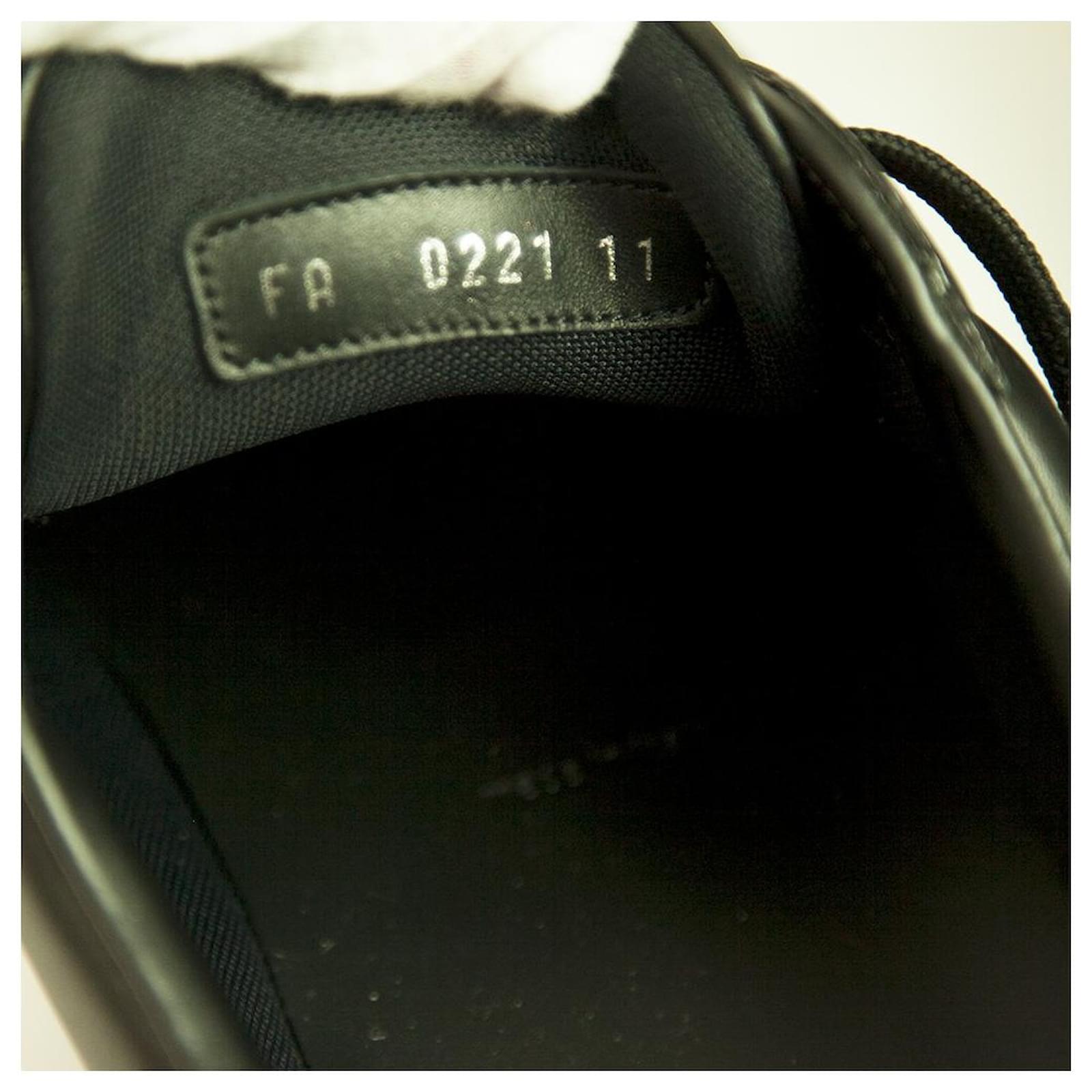 $1060 New 100% Auth Louis Vuitton Men Luxemburg MS1211 Sneaker Black LV6.5  US7.5