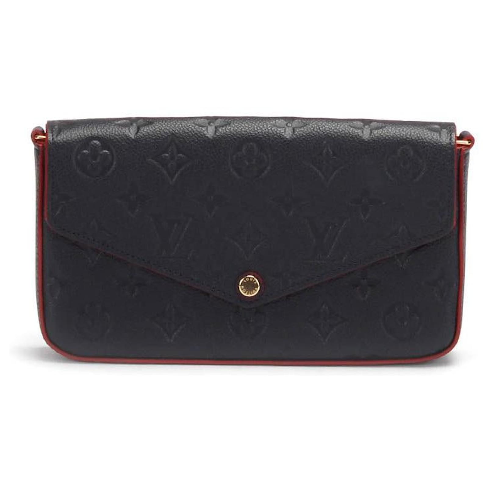 Louis Vuitton Monogram Empreinte Pochette Felicie in black calf leather  leather ref.365102 - Joli Closet