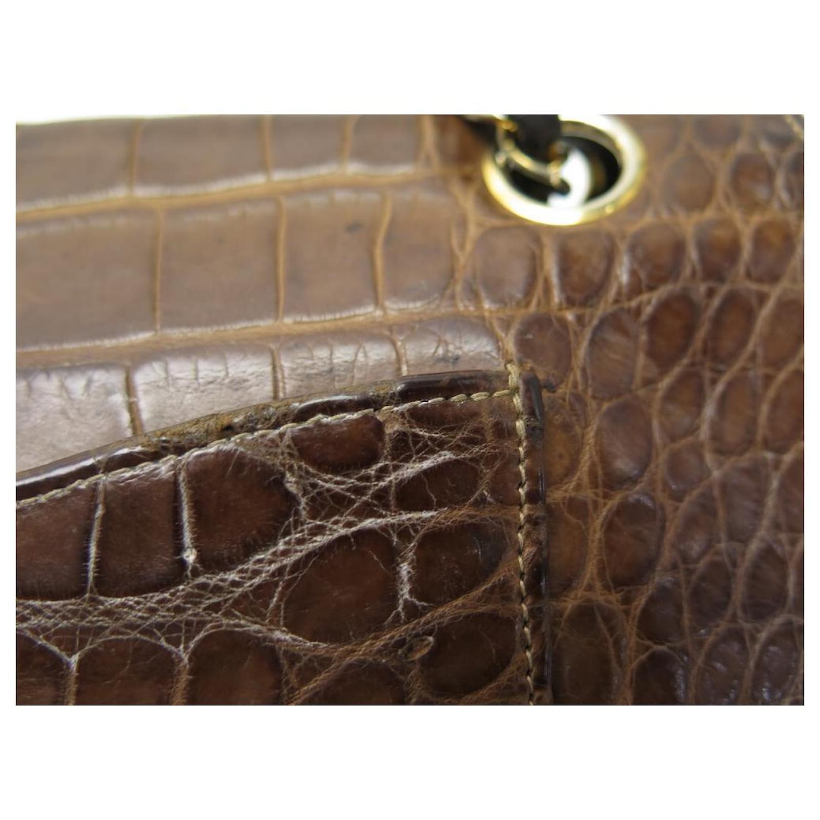 Timeless/classique crocodile crossbody bag Chanel Brown in Crocodile -  18480846