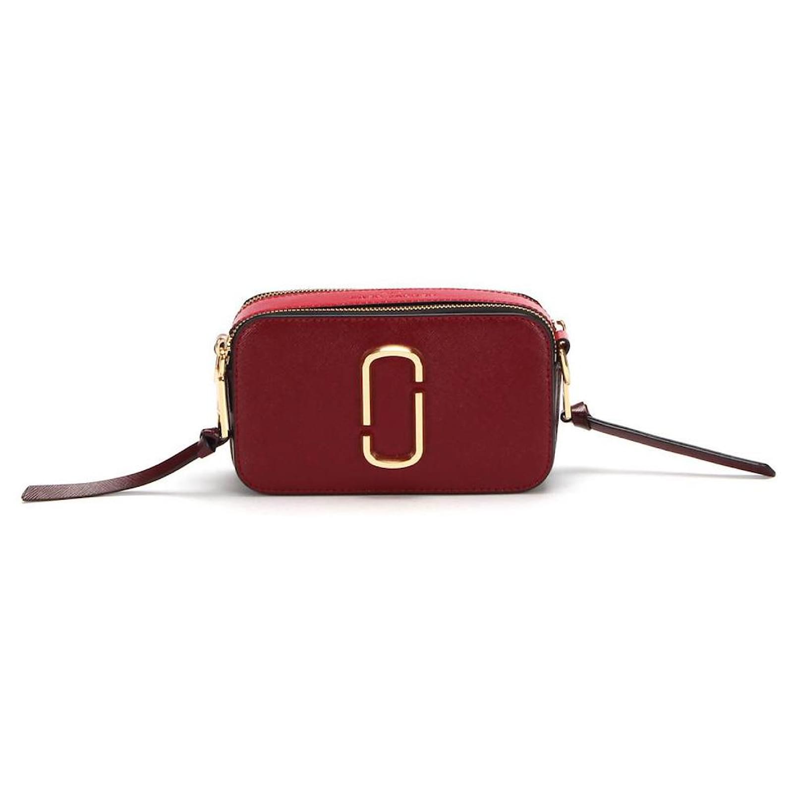 Snapshot leather crossbody bag Marc Jacobs Red in Leather - 35677943