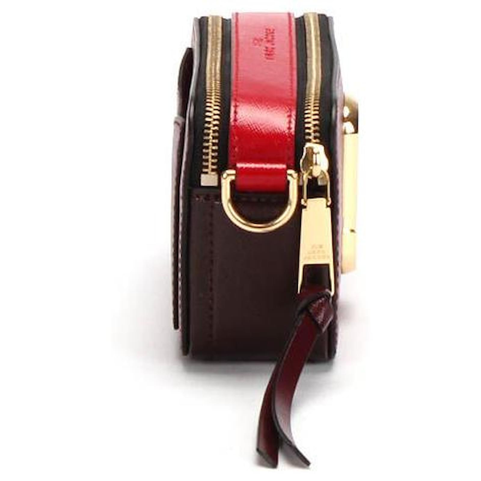 Snapshot leather crossbody bag Marc Jacobs Red in Leather - 37923378