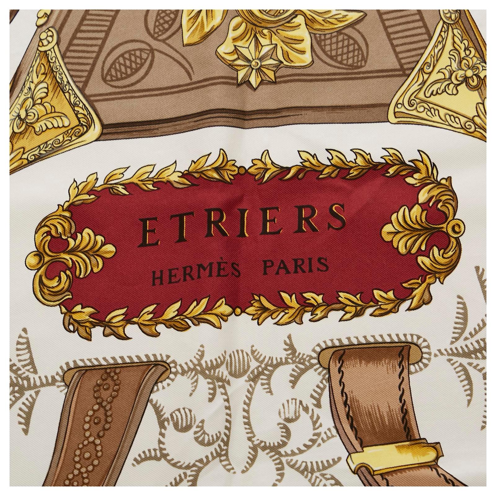 Hermès Hermes Red Etriers Silk Scarf Multiple colors Cloth ref.365494 ...