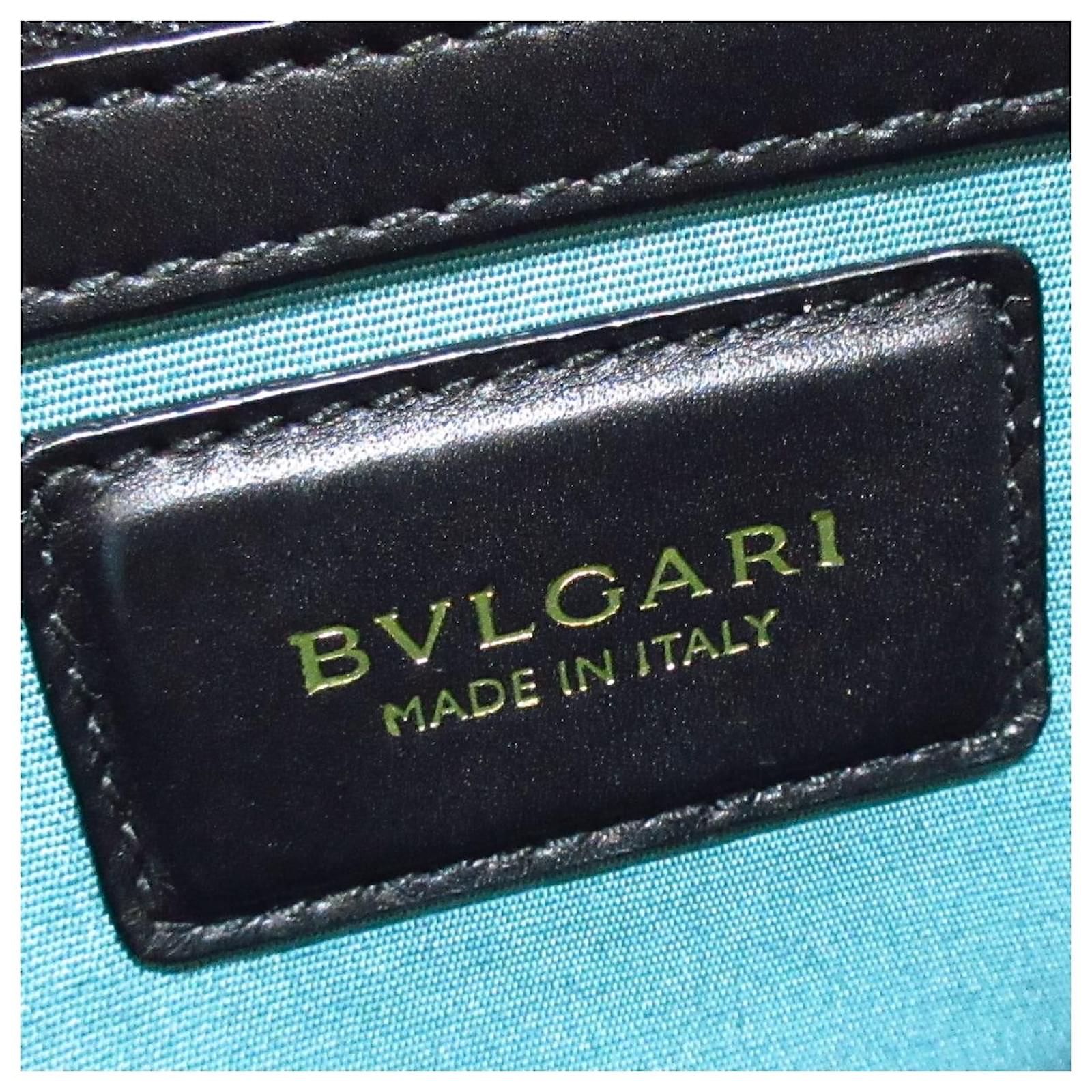 Bulgari BVLGARI Handbag Black Leather ref.366300 - Joli Closet