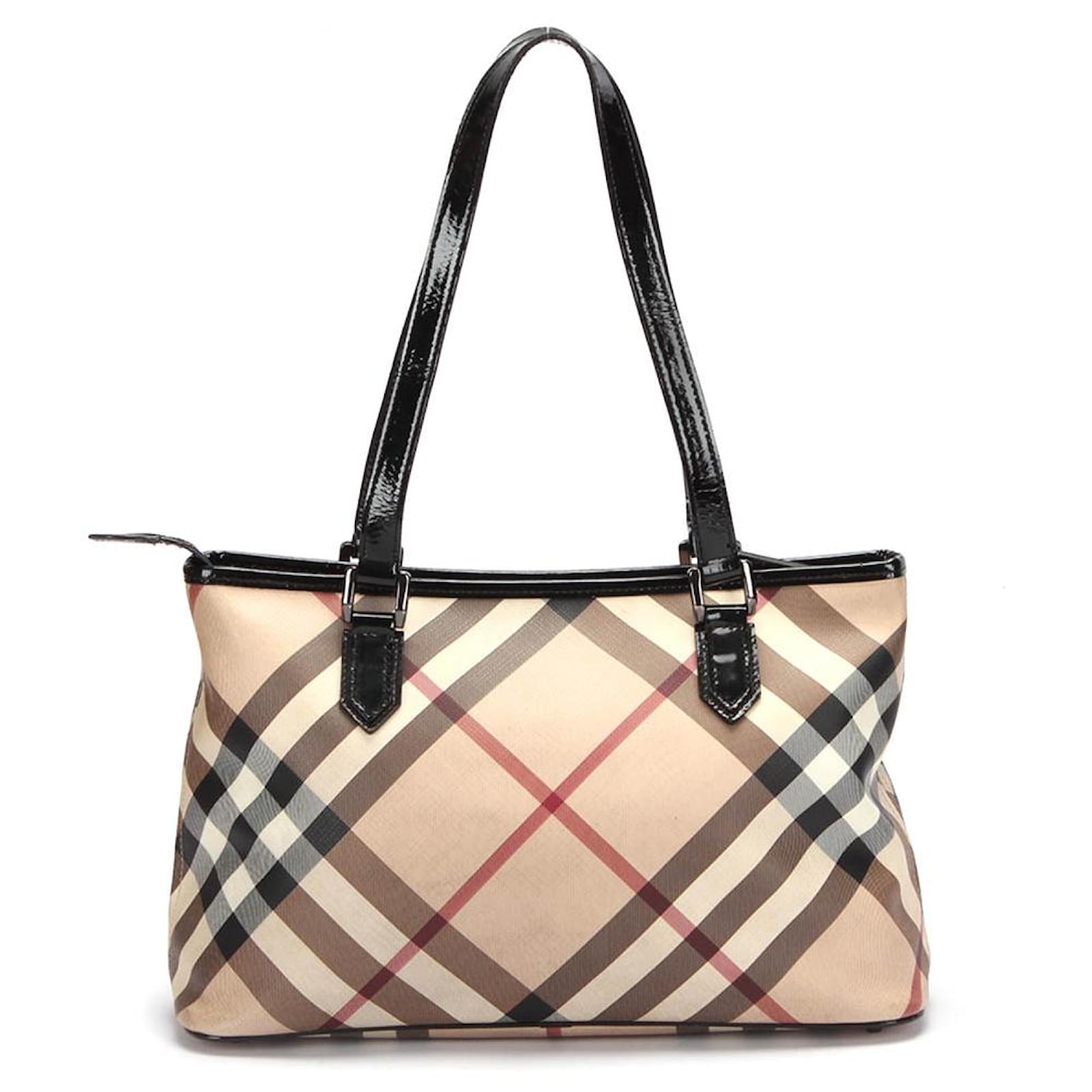 Burberry tote bag Beige Cloth ref.366414 Joli Closet