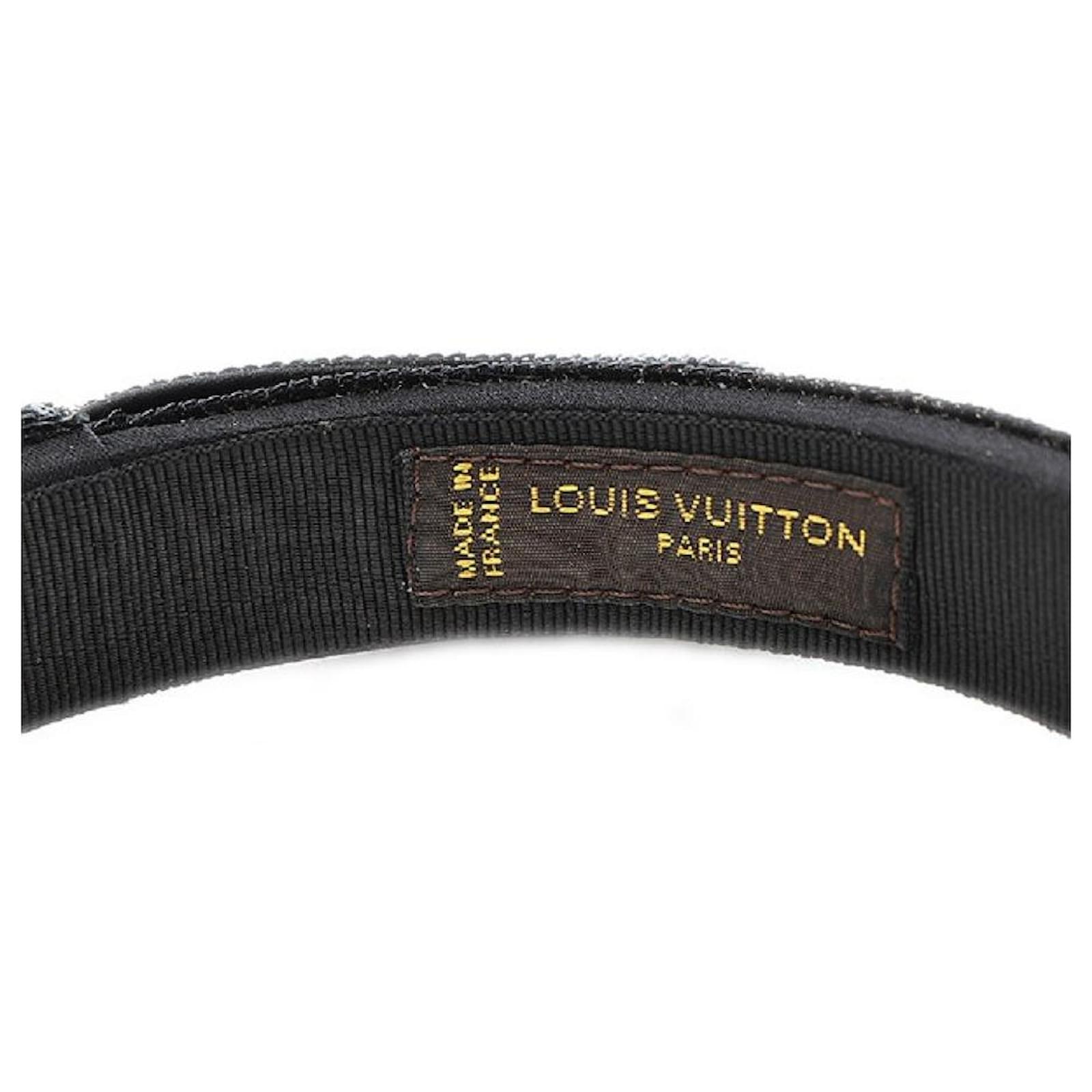 Used] Louis Vuitton Katyusha Hair Accessories Ribbon Sequins Black