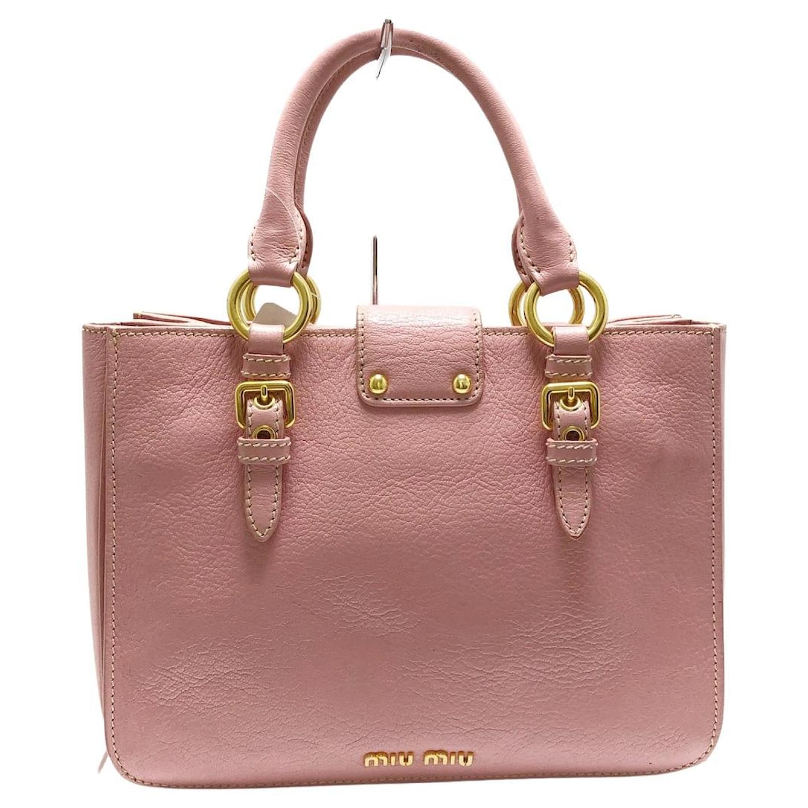 Miu Miu Madras Pink Leather ref.367340 Joli Closet