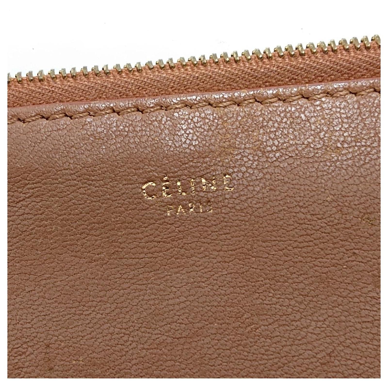 Céline Clutch Bag Leather ref.367365 Joli Closet