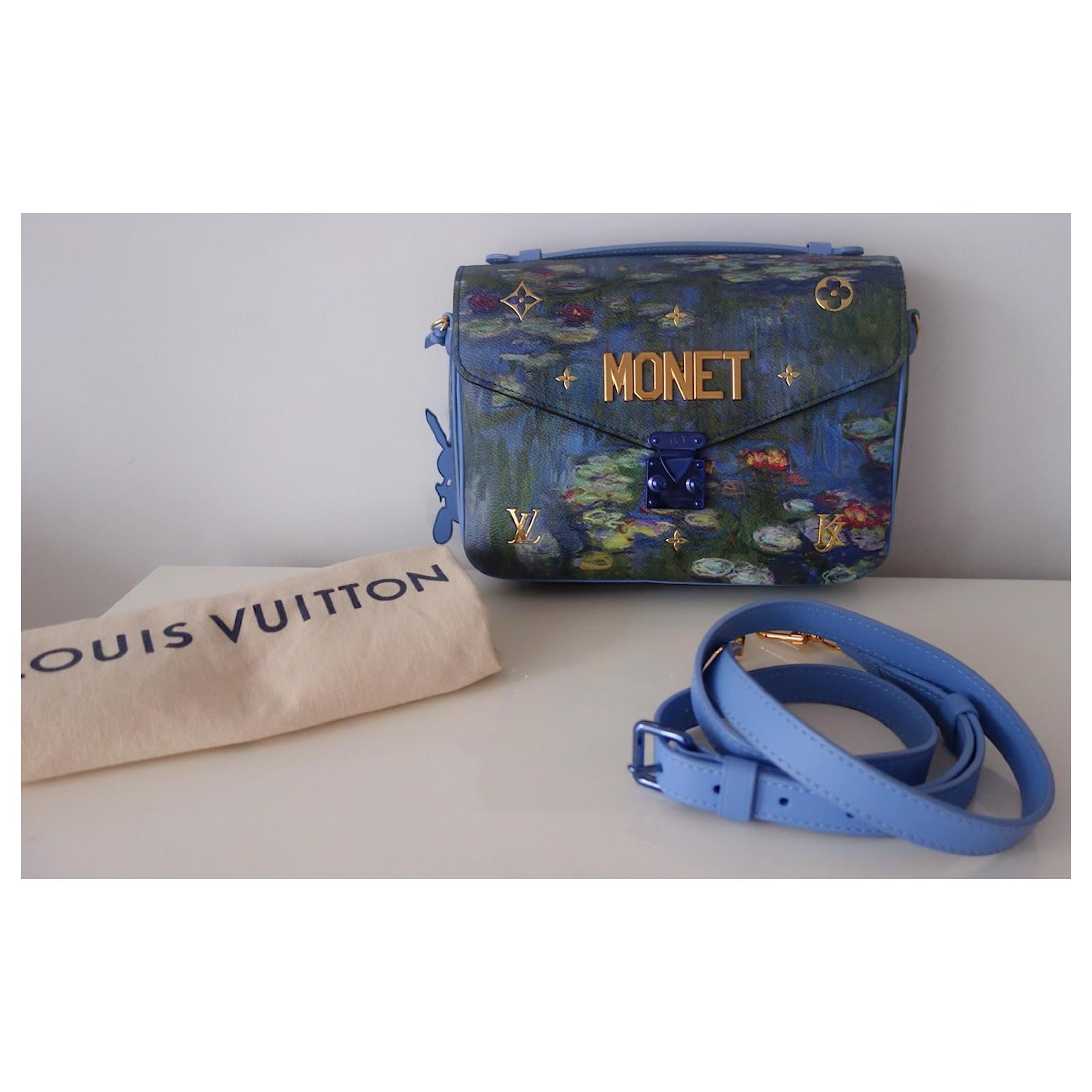Louis Vuitton Vuitton Metis Monet bag Blue Multiple colors Leather