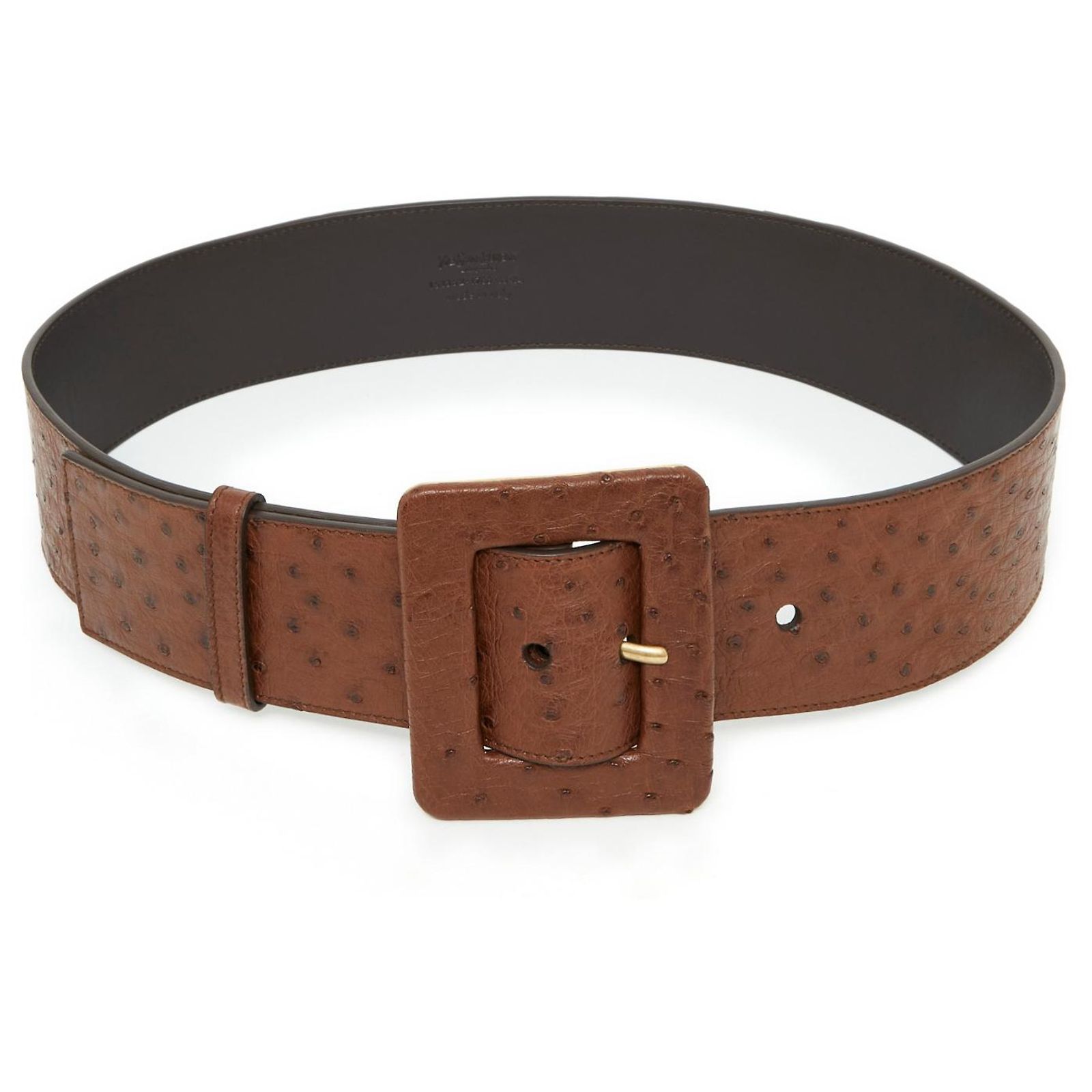 Yves Saint Laurent Ostrich skin belt Belt bag ostrich clutch bag Saint Laurent Black in Ostrich  main image 4