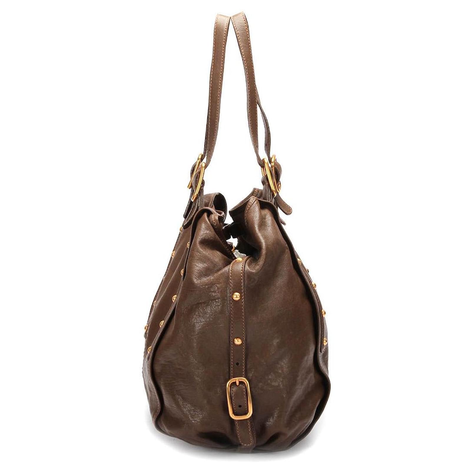 Tod's Tods G-Bag Sacca Grande Tote Bag in brown calf leather