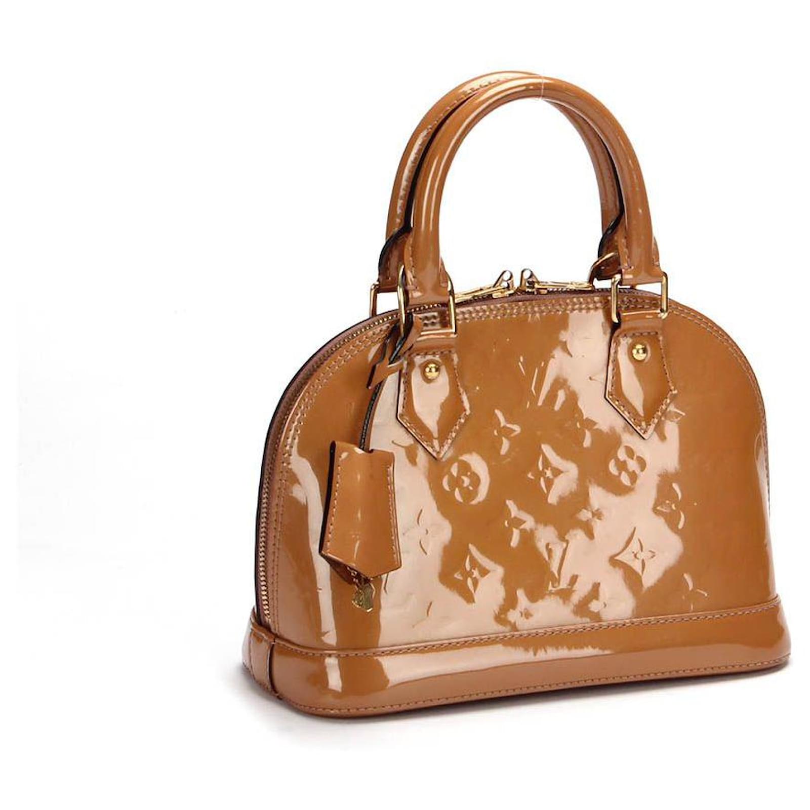 Louis Vuitton Monogram Vernis Alma BB in brown patent leather ref.368486 -  Joli Closet