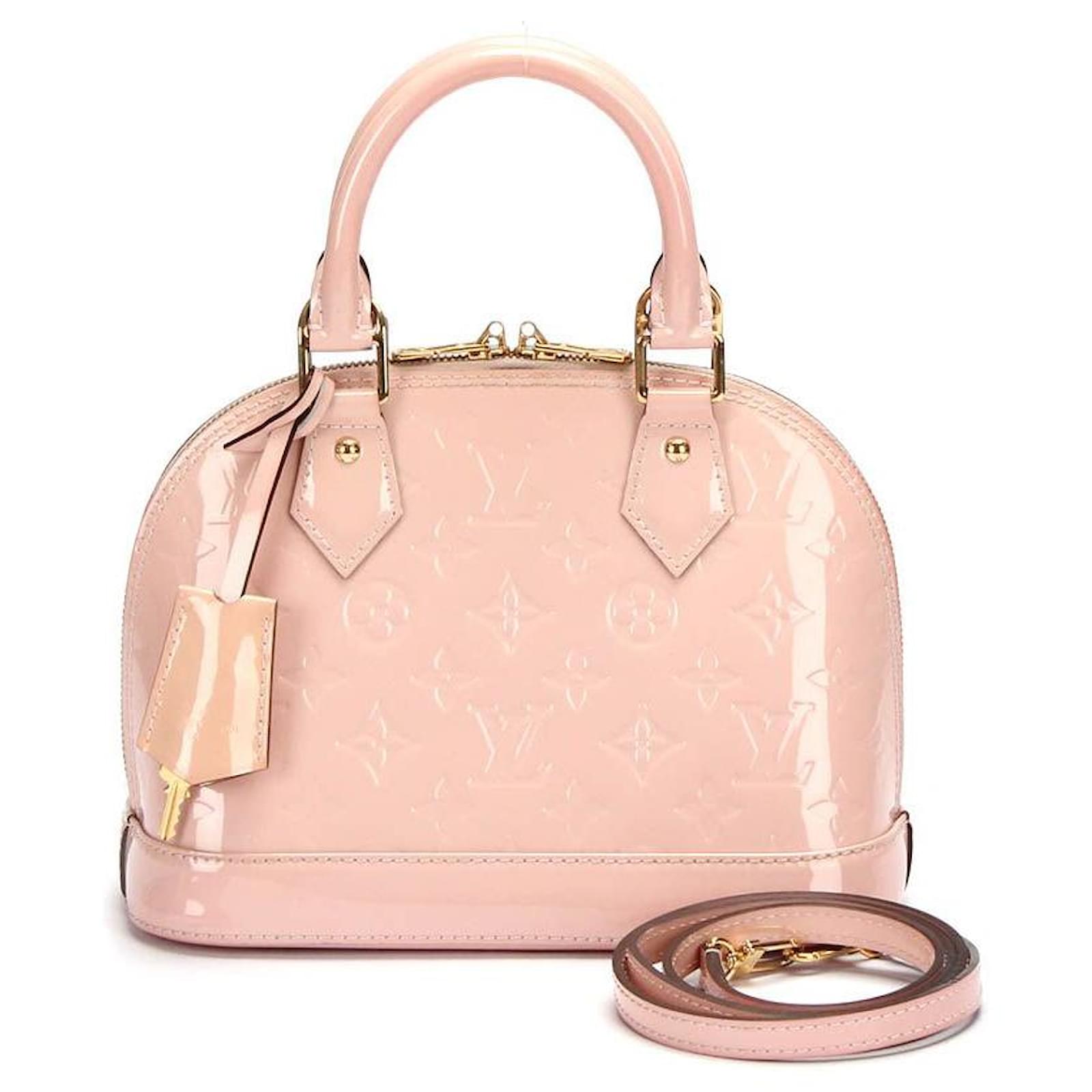 Louis Vuitton Monogram Vernis Alma BB in pink patent leather ref.368500 -  Joli Closet