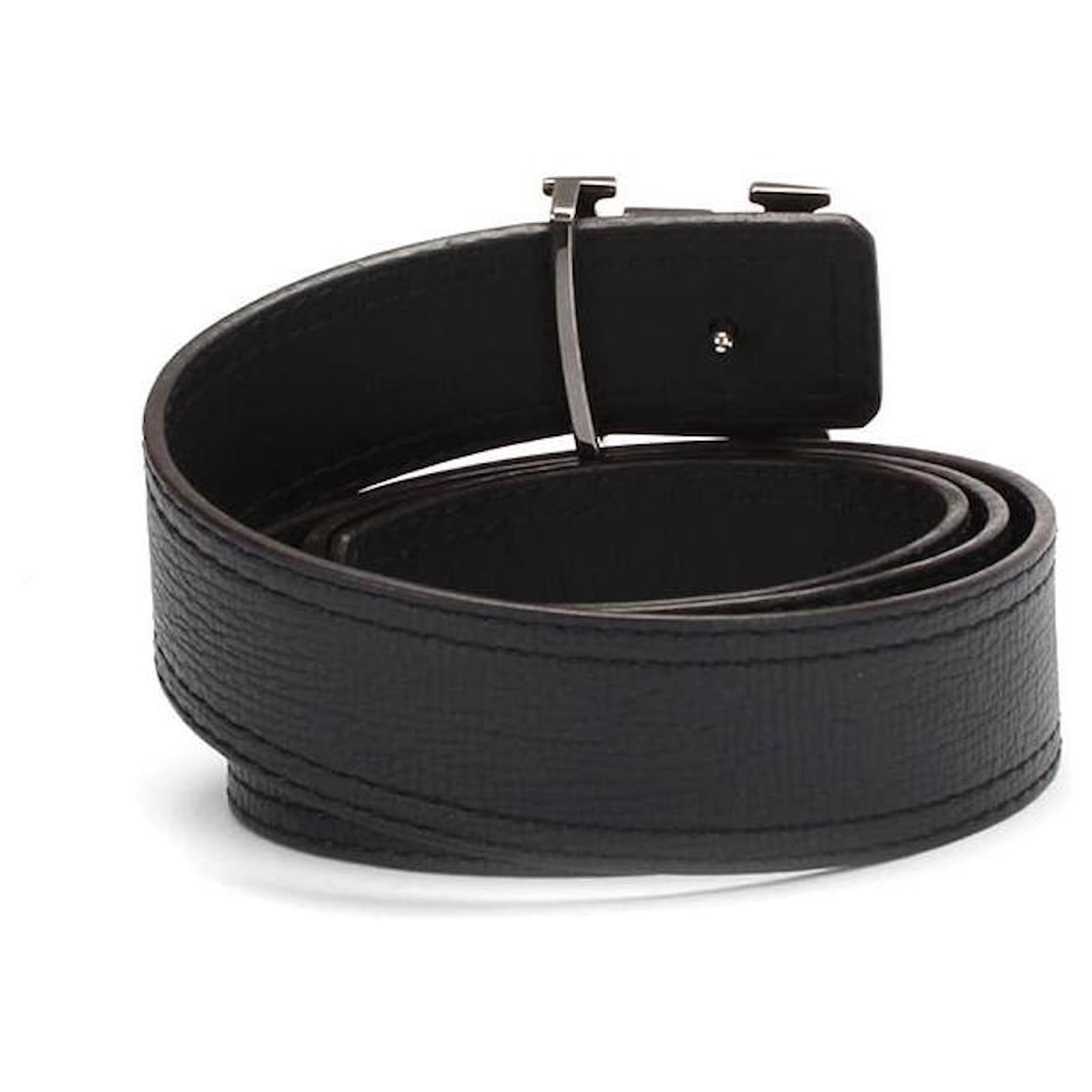 Initiales leather belt Louis Vuitton Black size L International in Leather  - 34984360