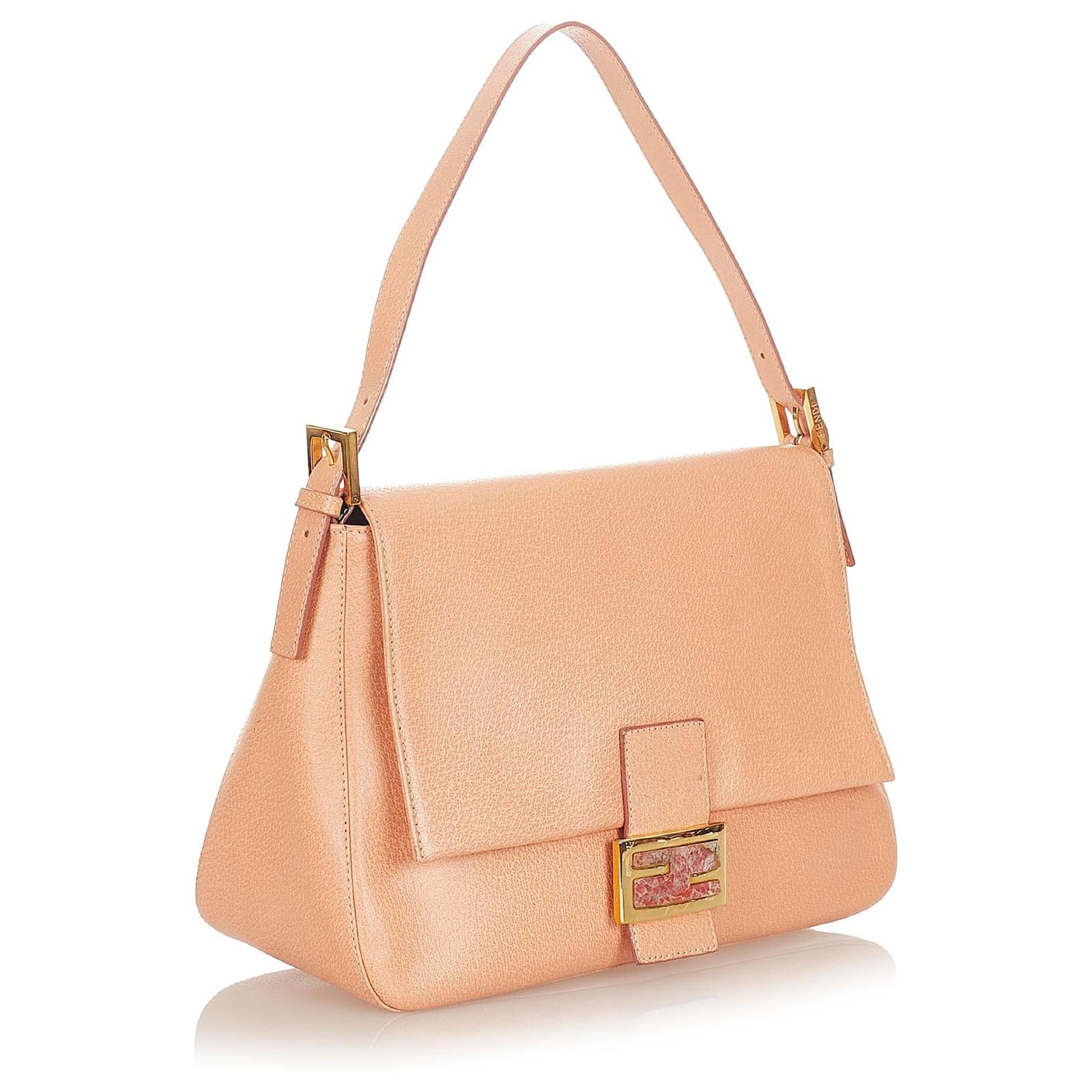 Fendi Pink Mamma Forever Leather Shoulder Bag Pony-style calfskin ref ...