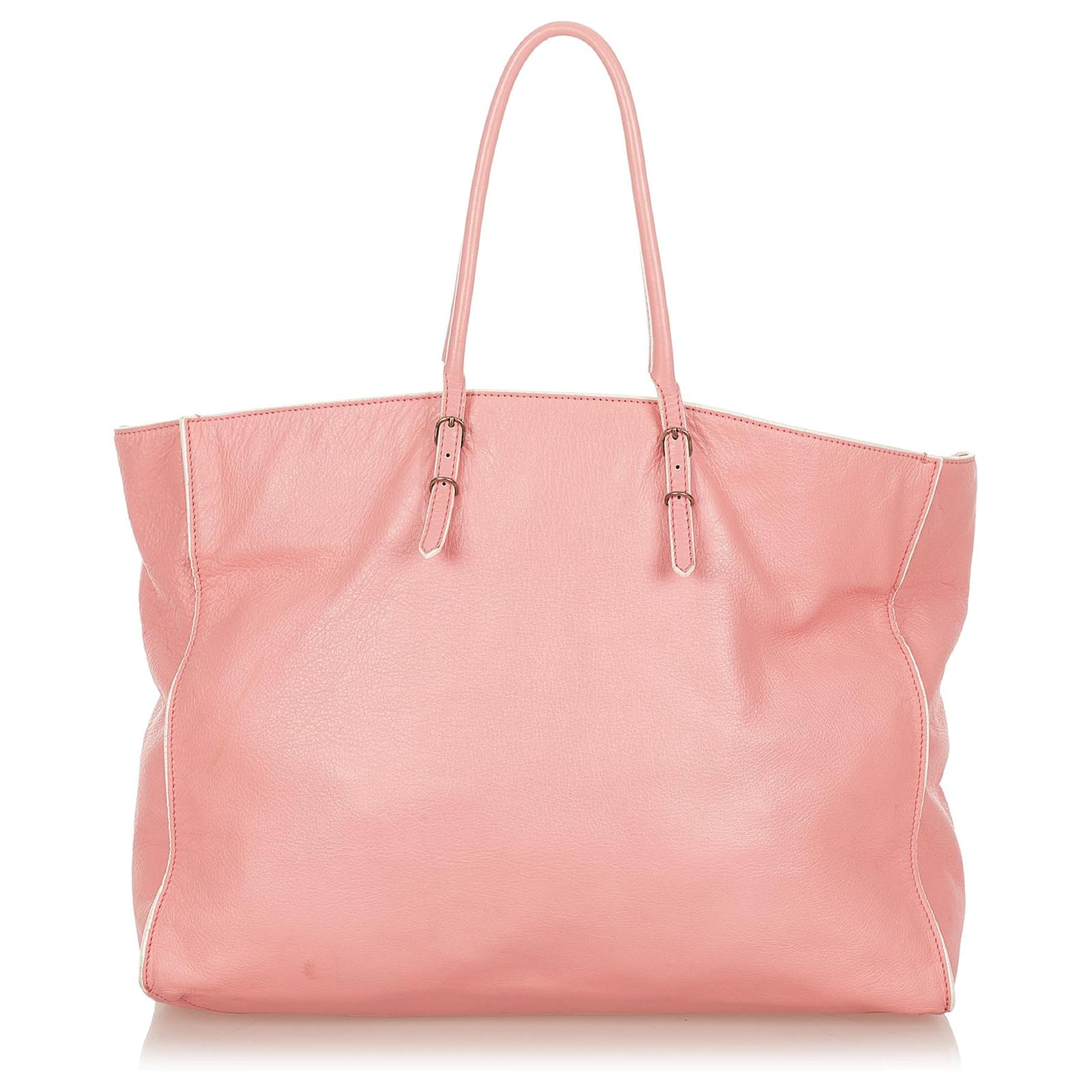 BALENCIAGA Pink Papier A4 Leather Tote