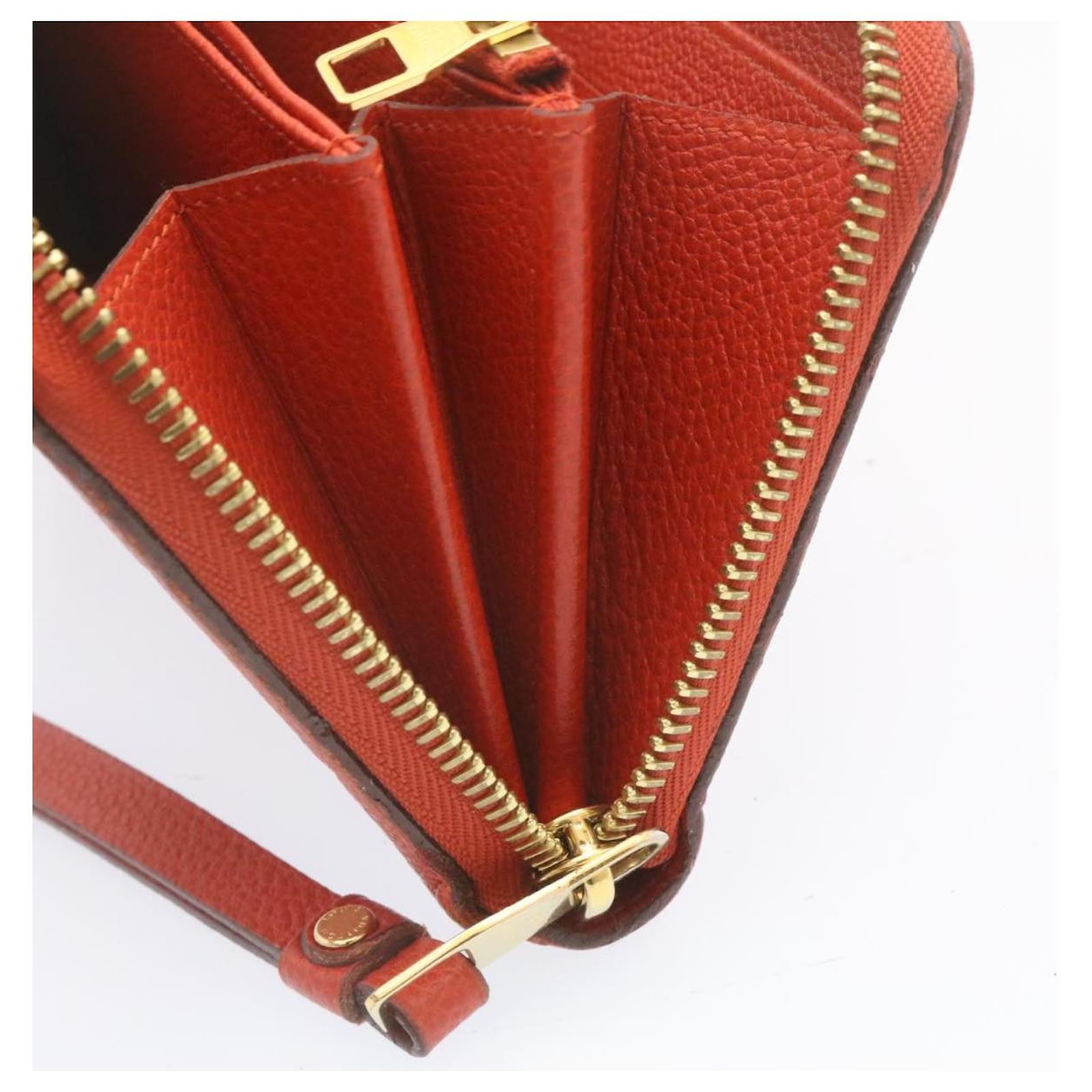 LOUIS VUITTON Monogram Empreinte Zippy Wallet Red M60017 LV Auth 24336  Cloth ref.369194 - Joli Closet