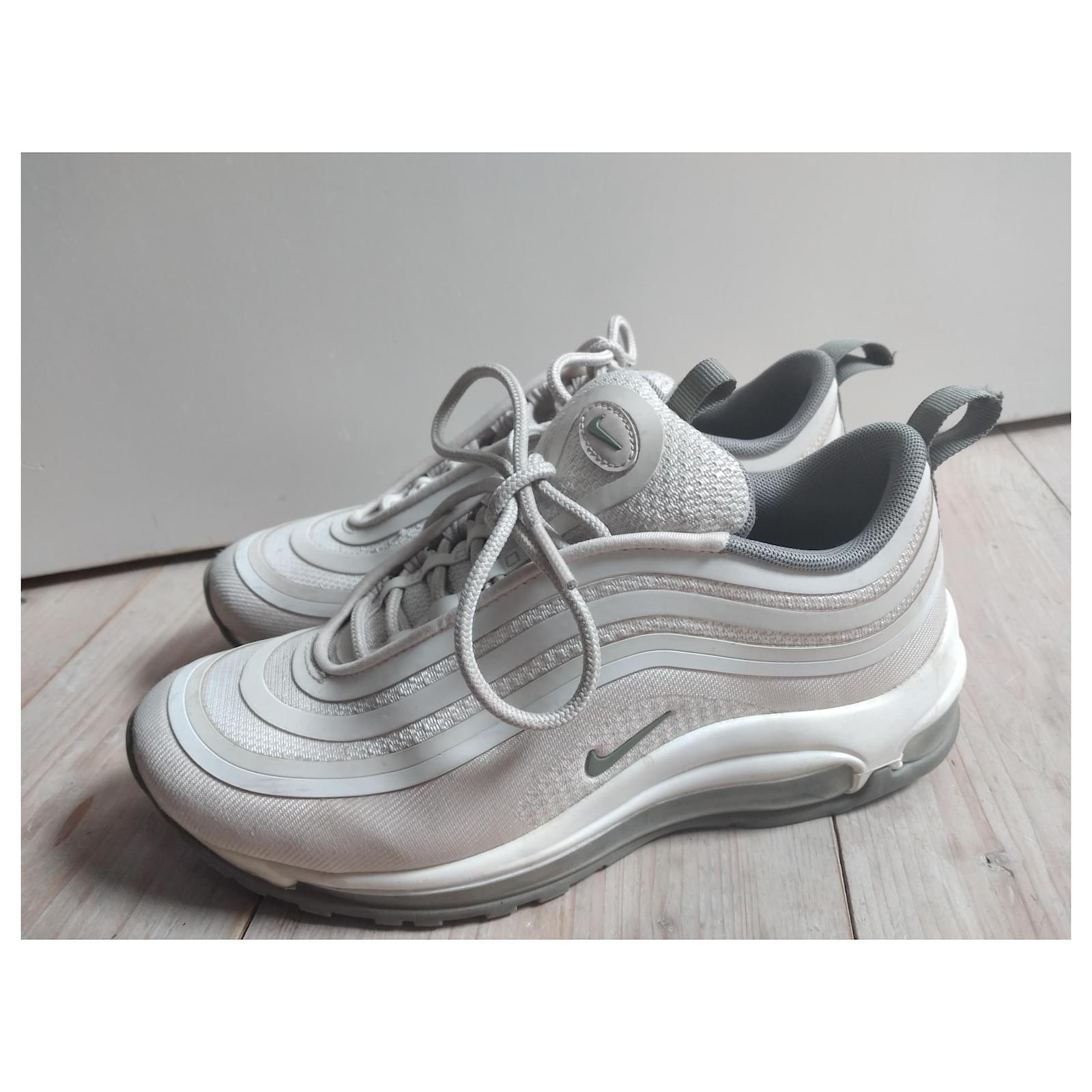 Nike Zapatillas Air Max 97 Blanco Verde claro Poliéster ref.369210 - Joli  Closet
