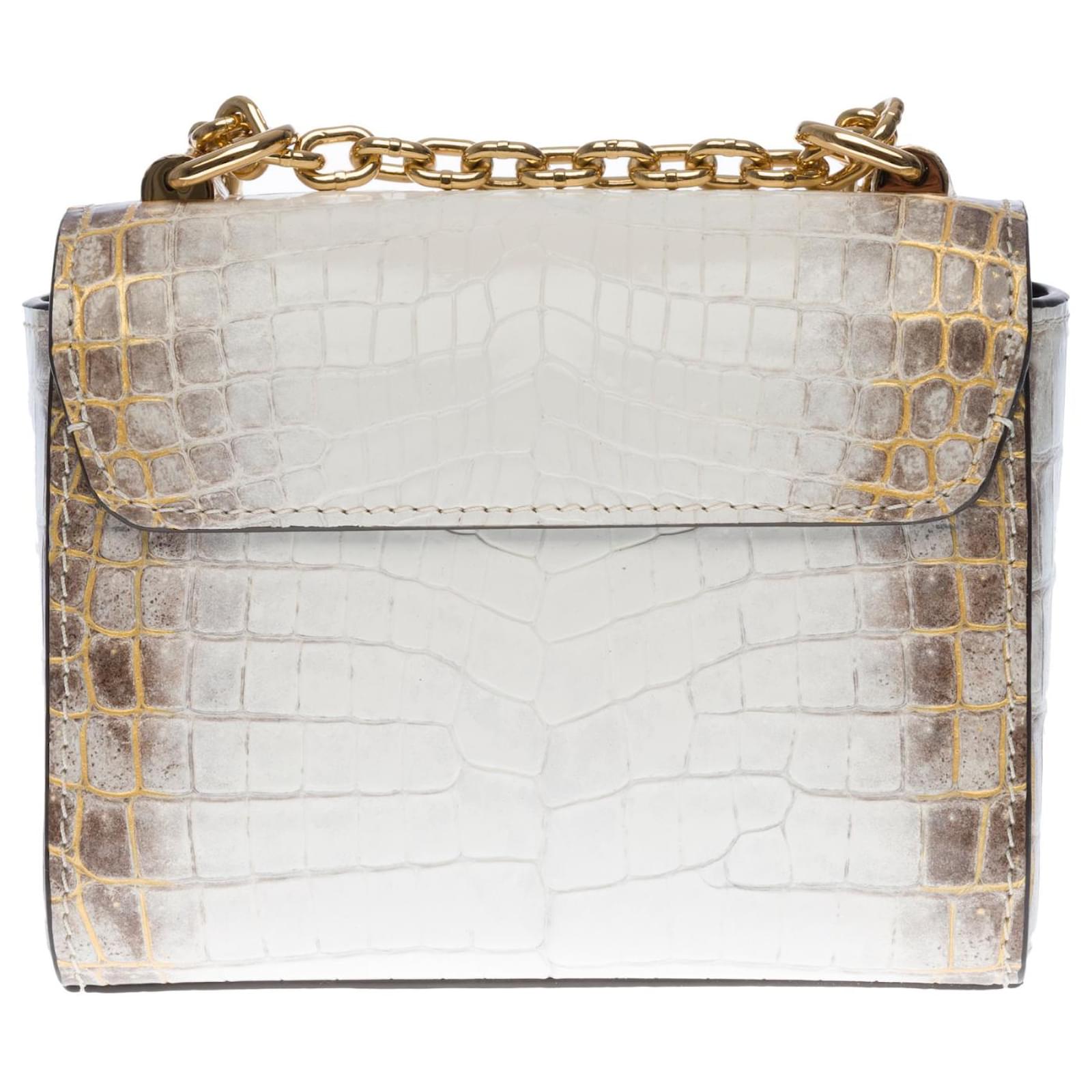 Twist Mini Chain Crocodilien Brillant - Handbags