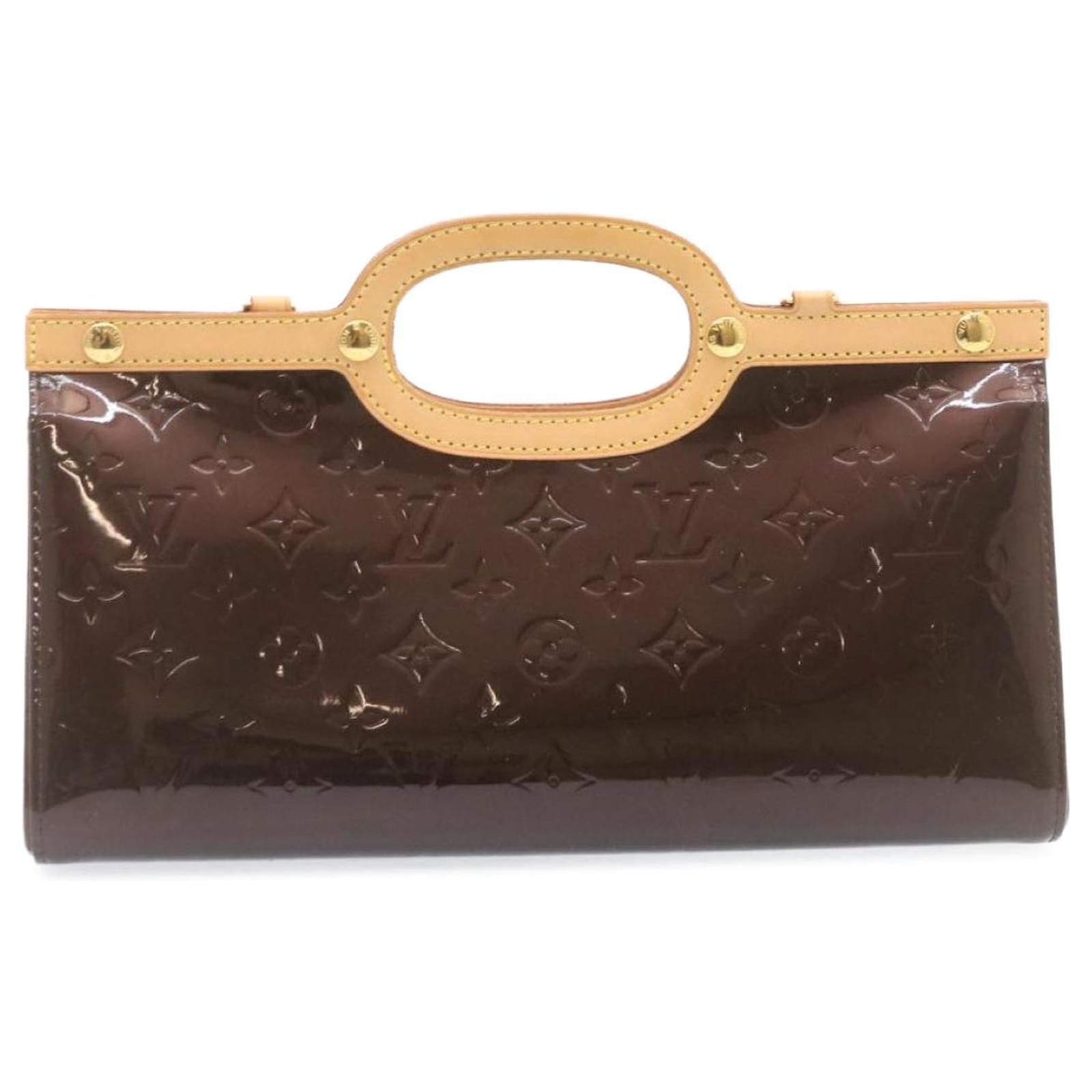 Louis Vuitton Perle Monogram Vernis Roxbury Drive Bag with Strap