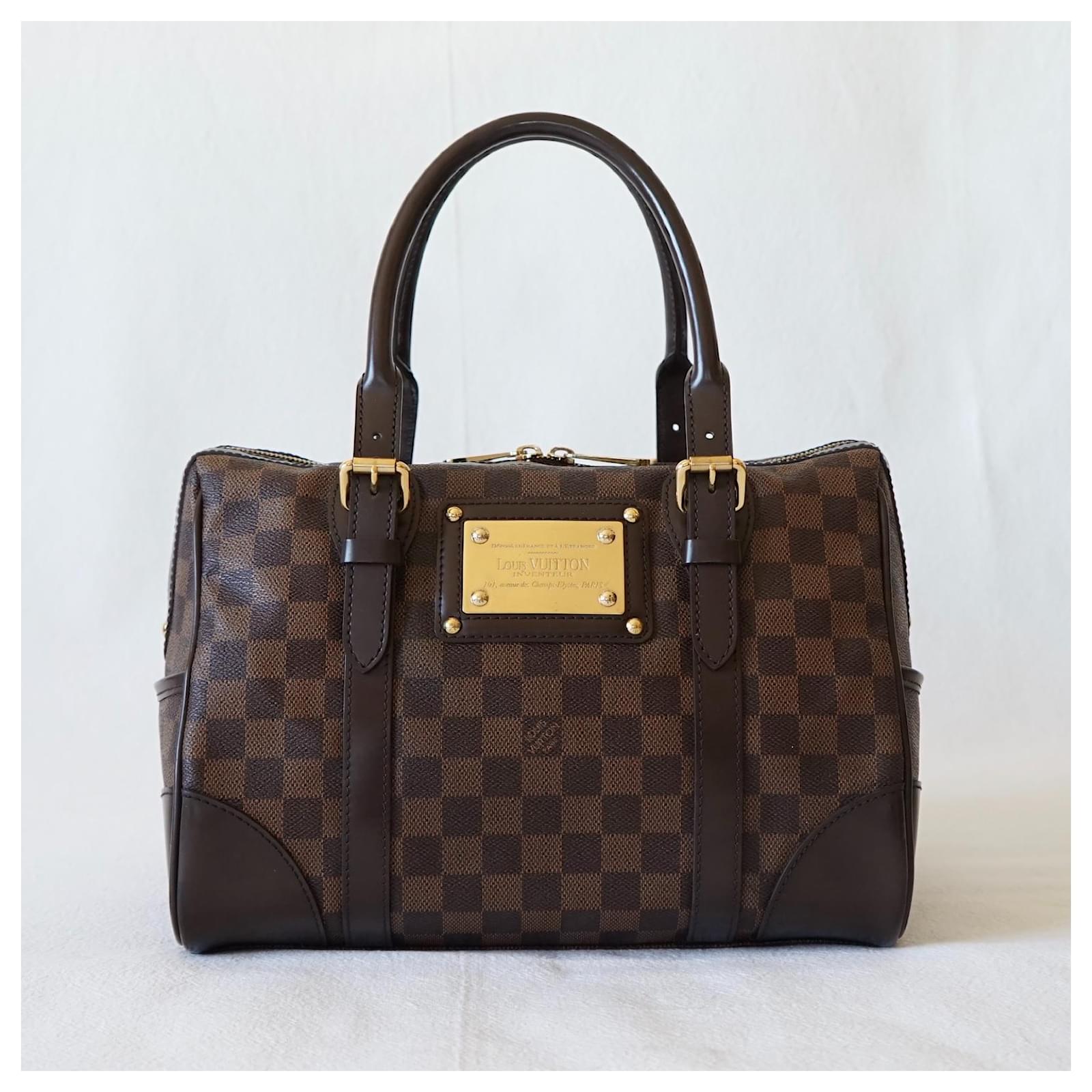 Louis Vuitton Handbags Brown Leather Cloth ref.370705 - Joli Closet
