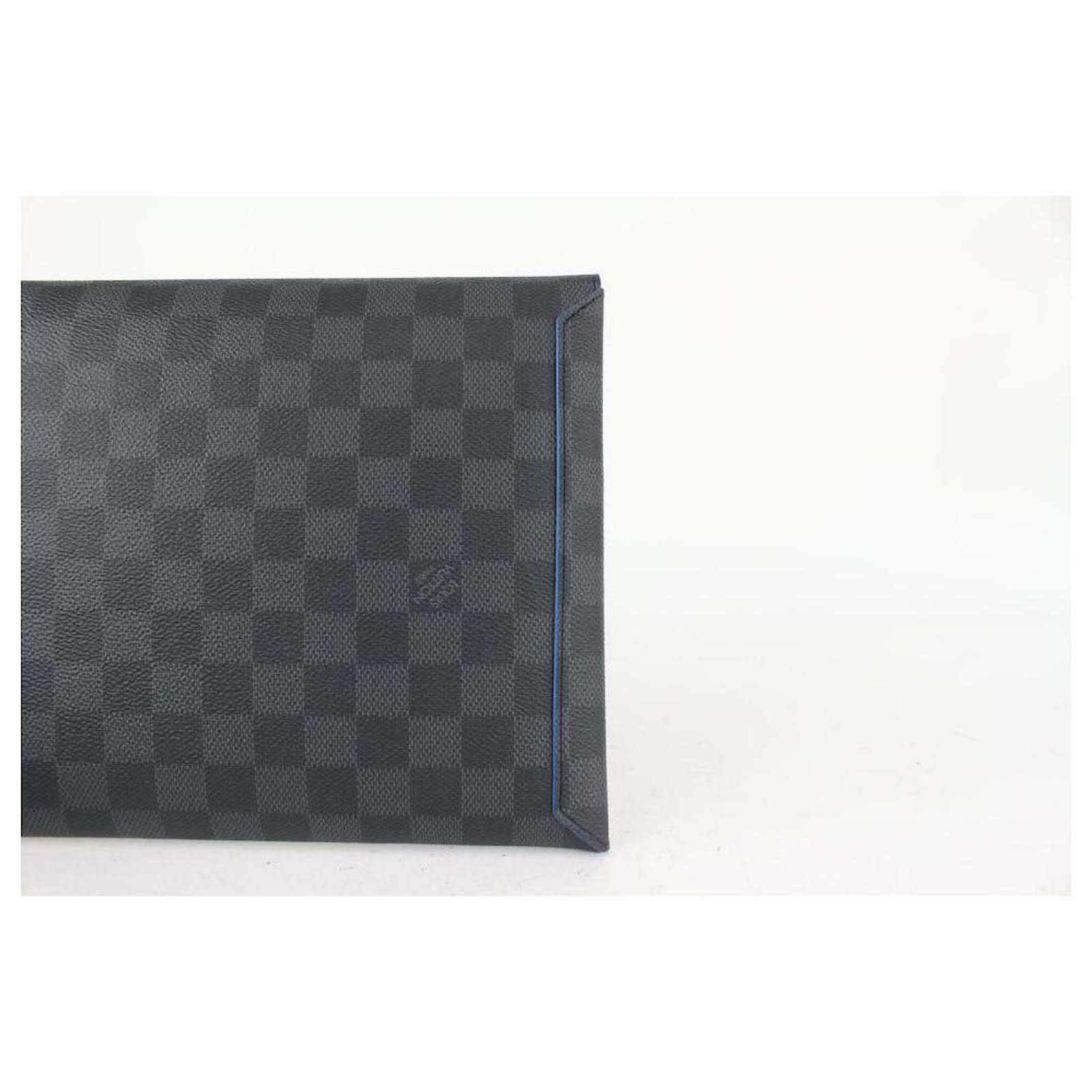 Louis Vuitton Virgil Abloh Damier Graphite Alpha Pochette GM Toiletry Pouch  99lv81