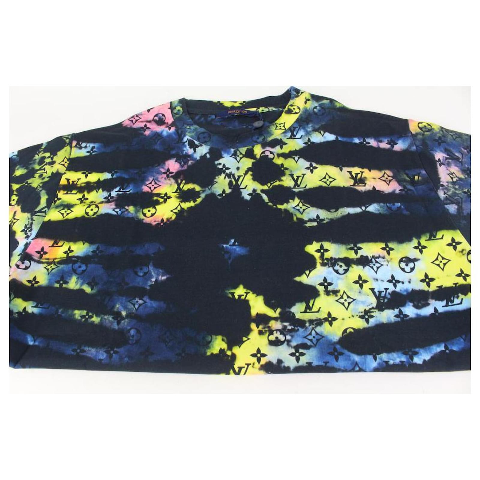 Autre Marque Louis Vuitton Virgil Abloh Blue Multicolor Monogram Tie Dye T-Shirt  ref.371164 - Joli Closet