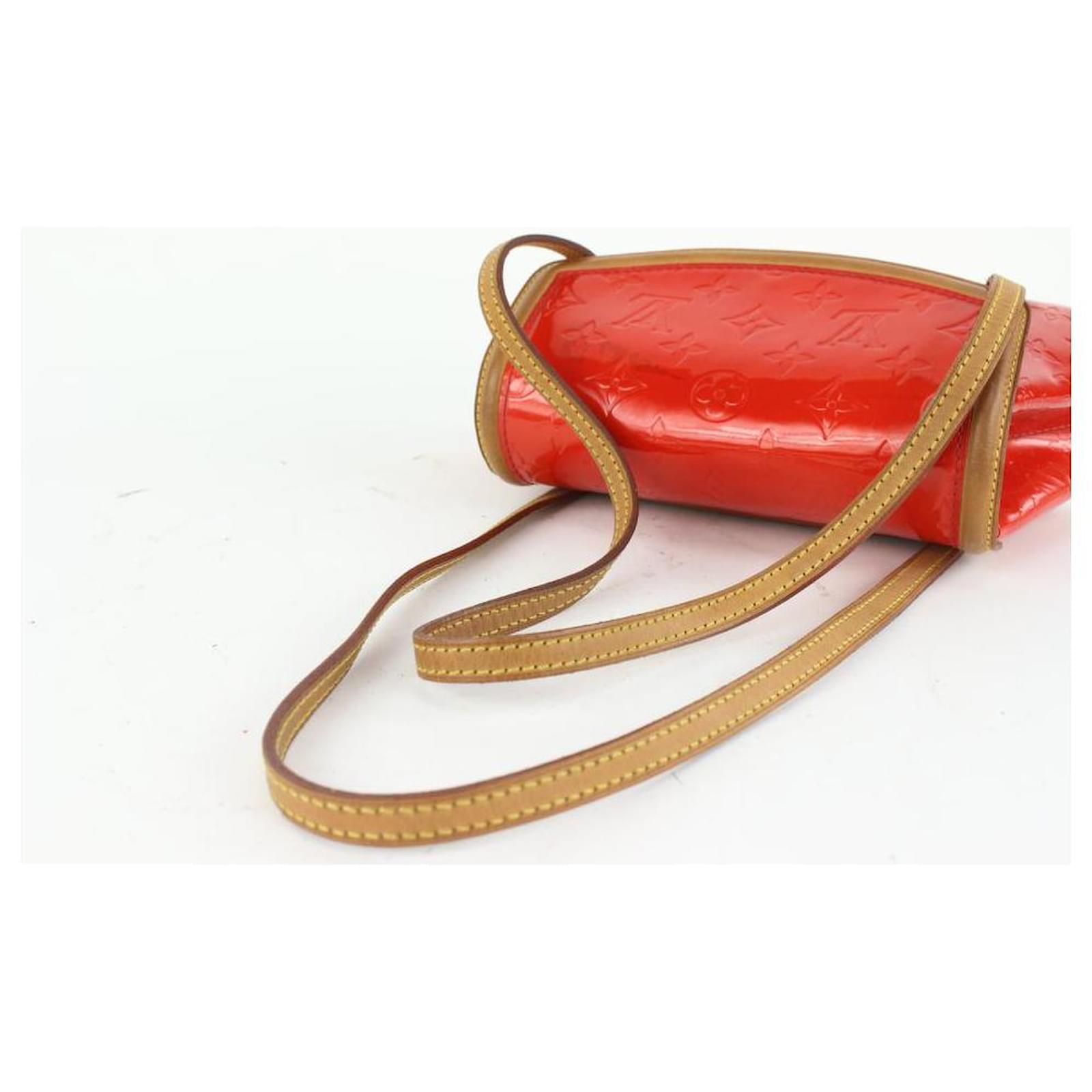 Autre Marque Louis Vuitton Red Monogram Vernis Biscayne Bay PM Leather  ref.371191 - Joli Closet