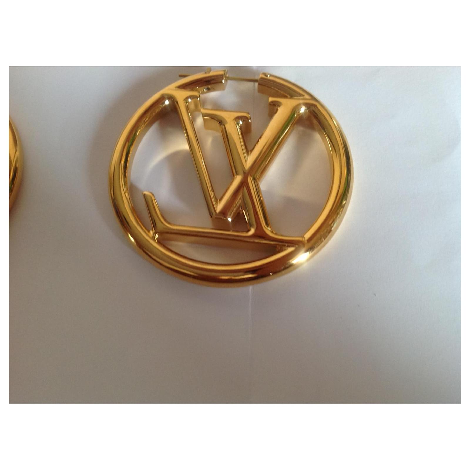 Lv iconic earrings Louis Vuitton Gold in Metal - 35279685