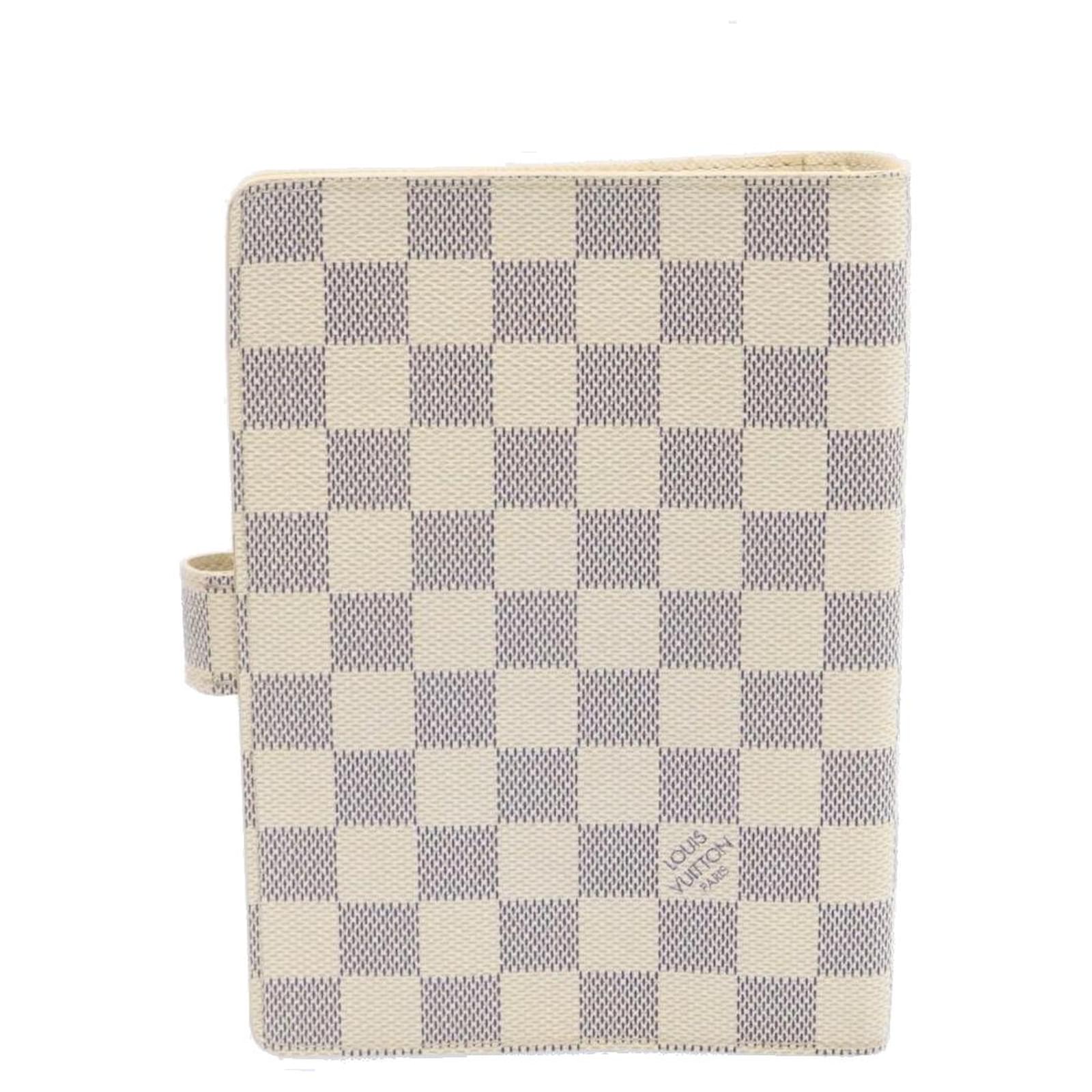 LOUIS VUITTON Damier Azur Agenda MM Day Planner Cover