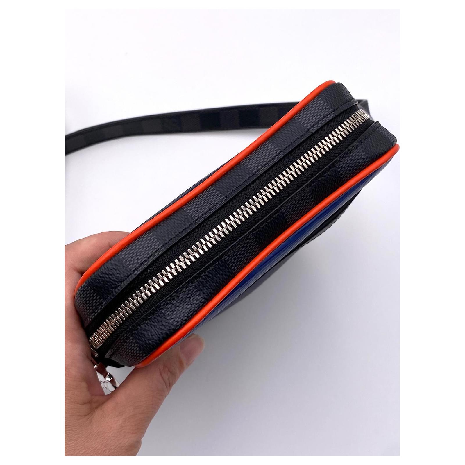 Louis Vuitton - Danube Slim borsa tracolla uomo epi blue navy/damier  graphite 2018 - Crossbody bag in Italy