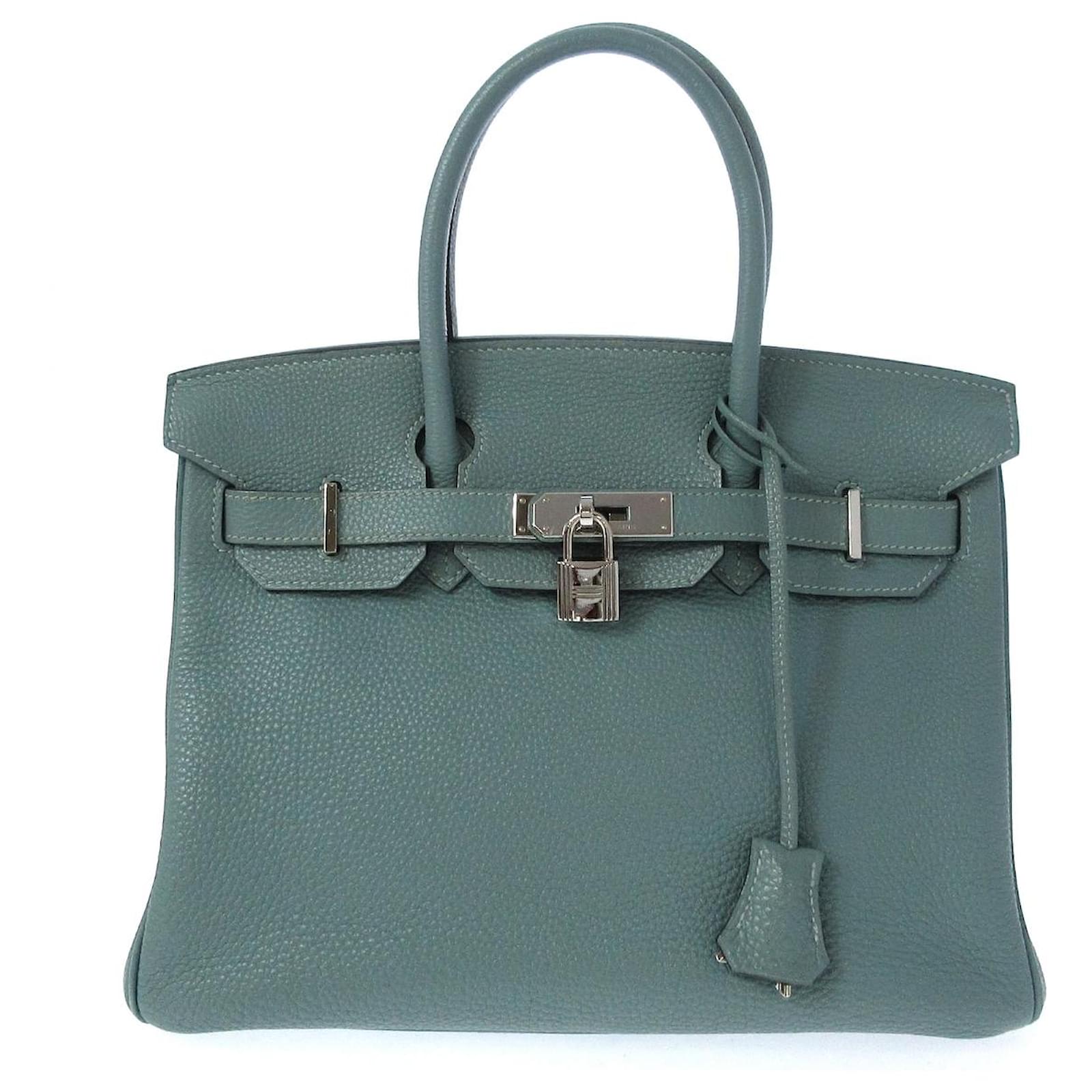 Hermès HERMES BIRKIN 30 Blue Leather ref.373477 - Joli Closet