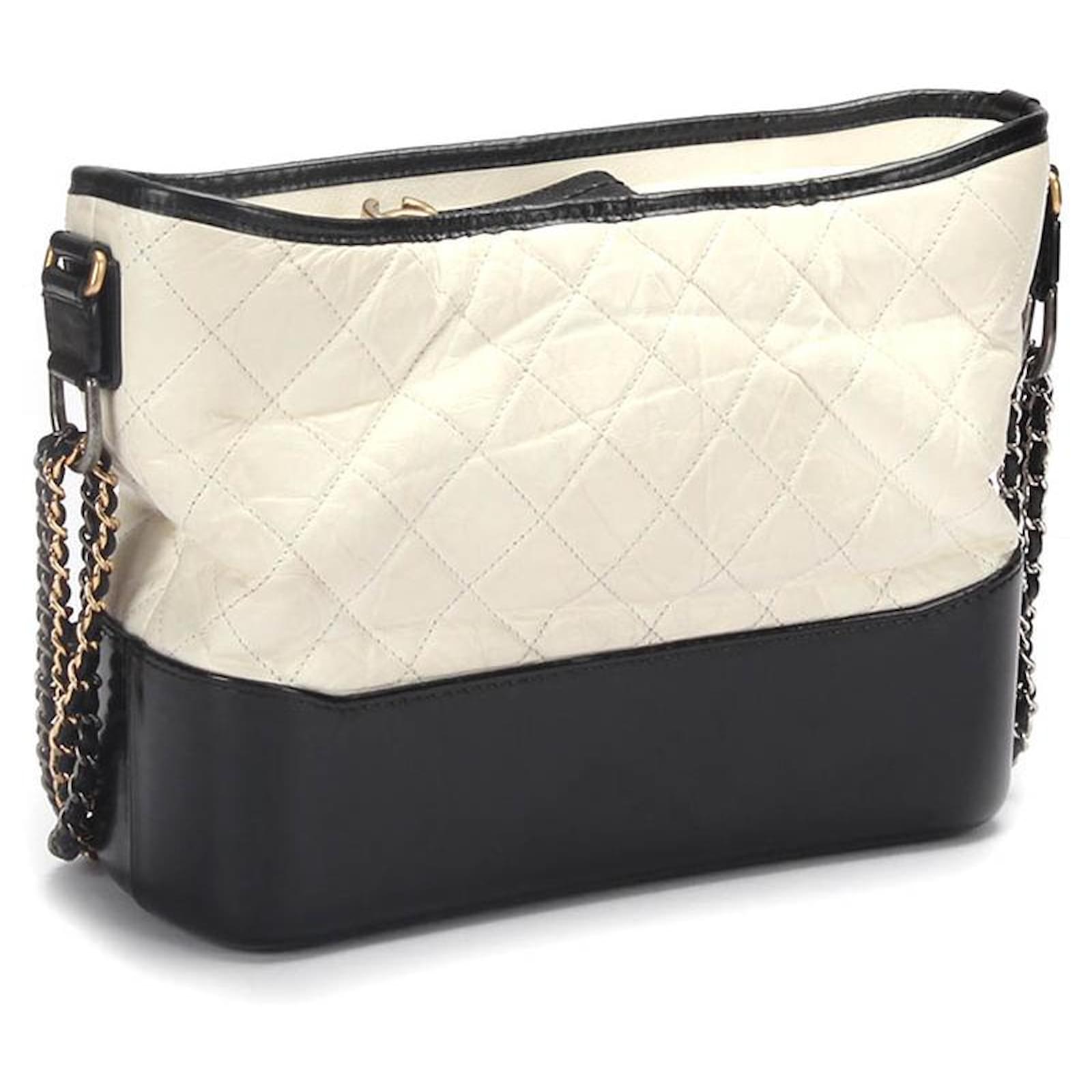 Chanel Gabrielle Medium Calf Black / White