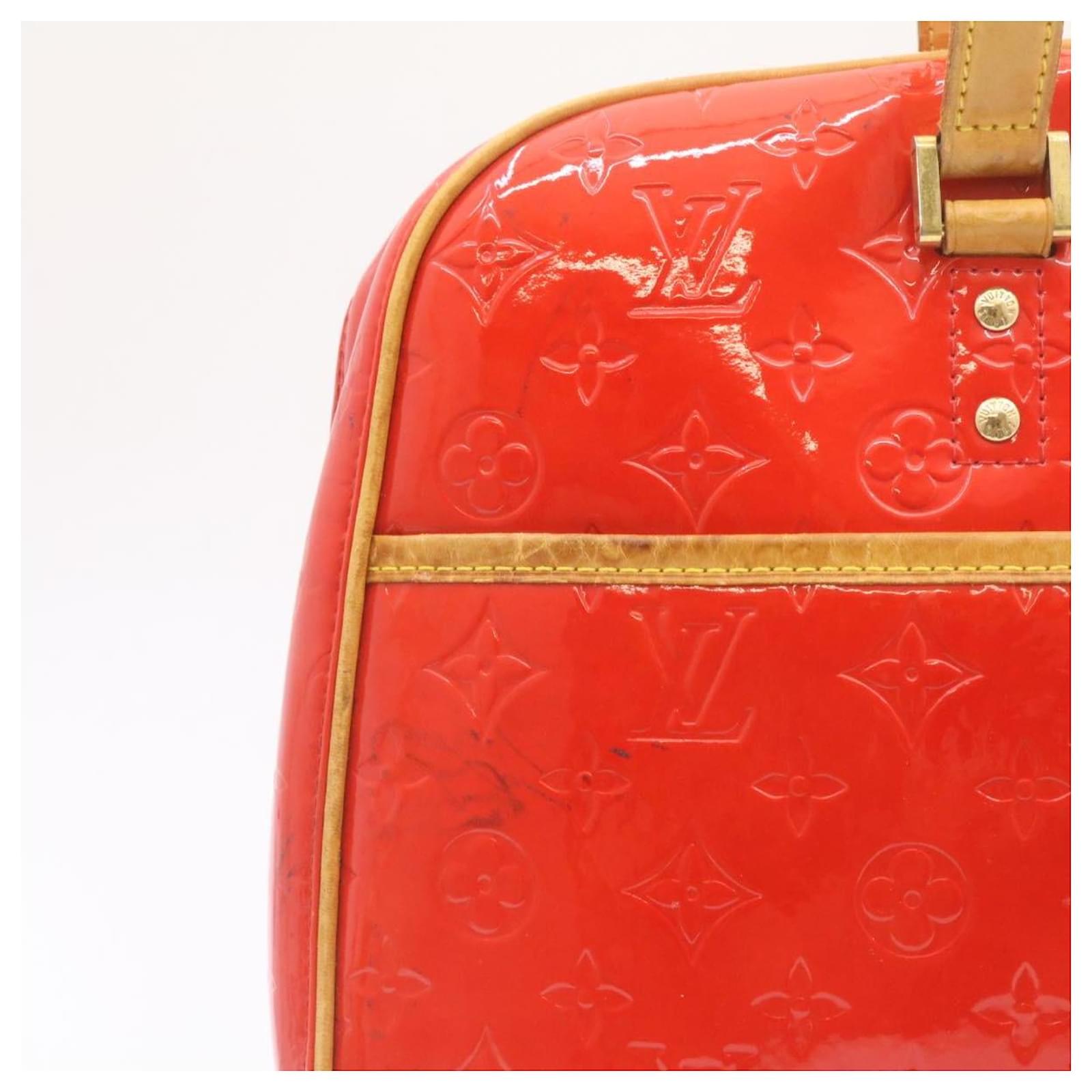 Louis Vuitton Louis Vuitton Red Monogram Vernis Leather Sutton