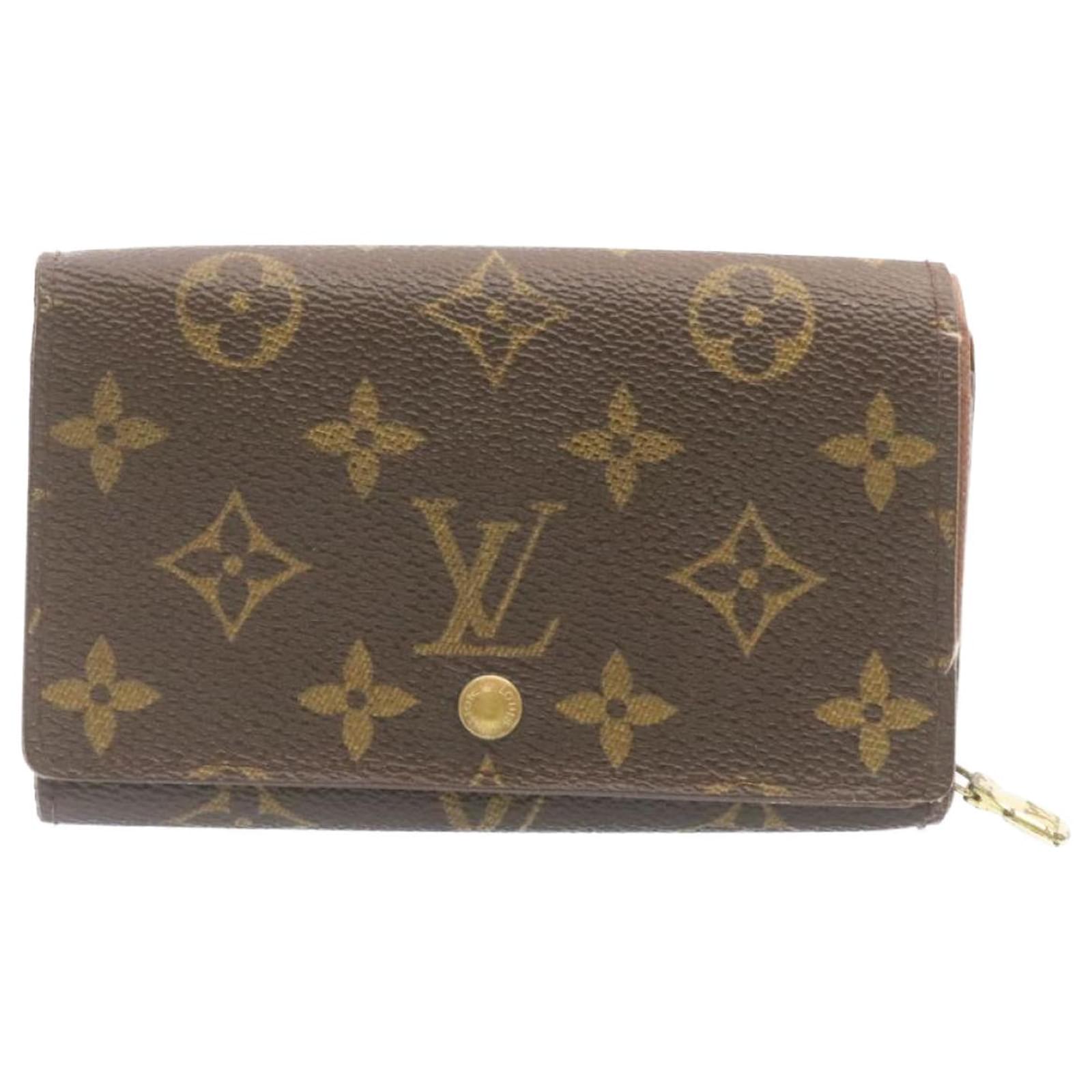 LOUIS VUITTON Monogram Porte Monnaie Billets Tresor Wallet M61730 LV Auth  tb635 Cloth ref.935700 - Joli Closet