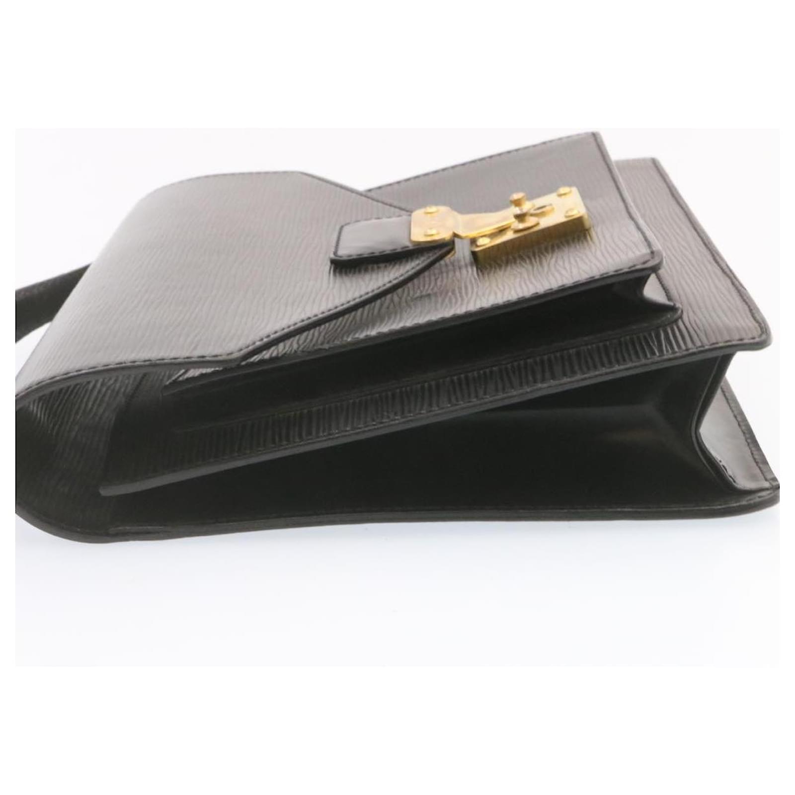 Louis Vuitton Epi Monceau 2Way Hand Bag Briefcase Black M52122 LV Auth  gt1240 Leather ref.375477 - Joli Closet