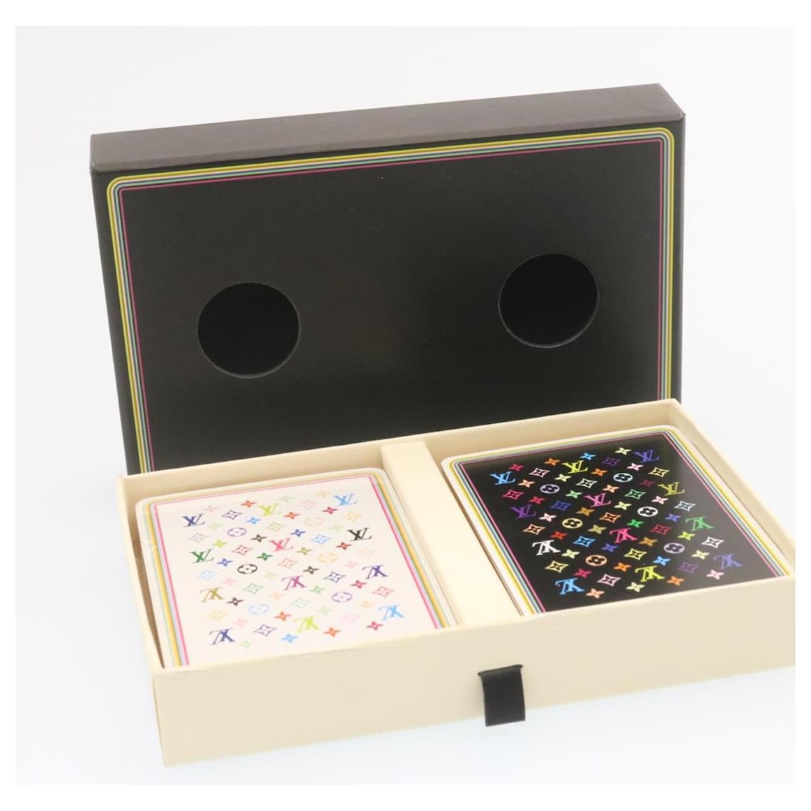 Louis Vuitton, Accessories, Louis Vuitton Multicolor Takashi Murakami Playing  Cards Black White Auth 2999