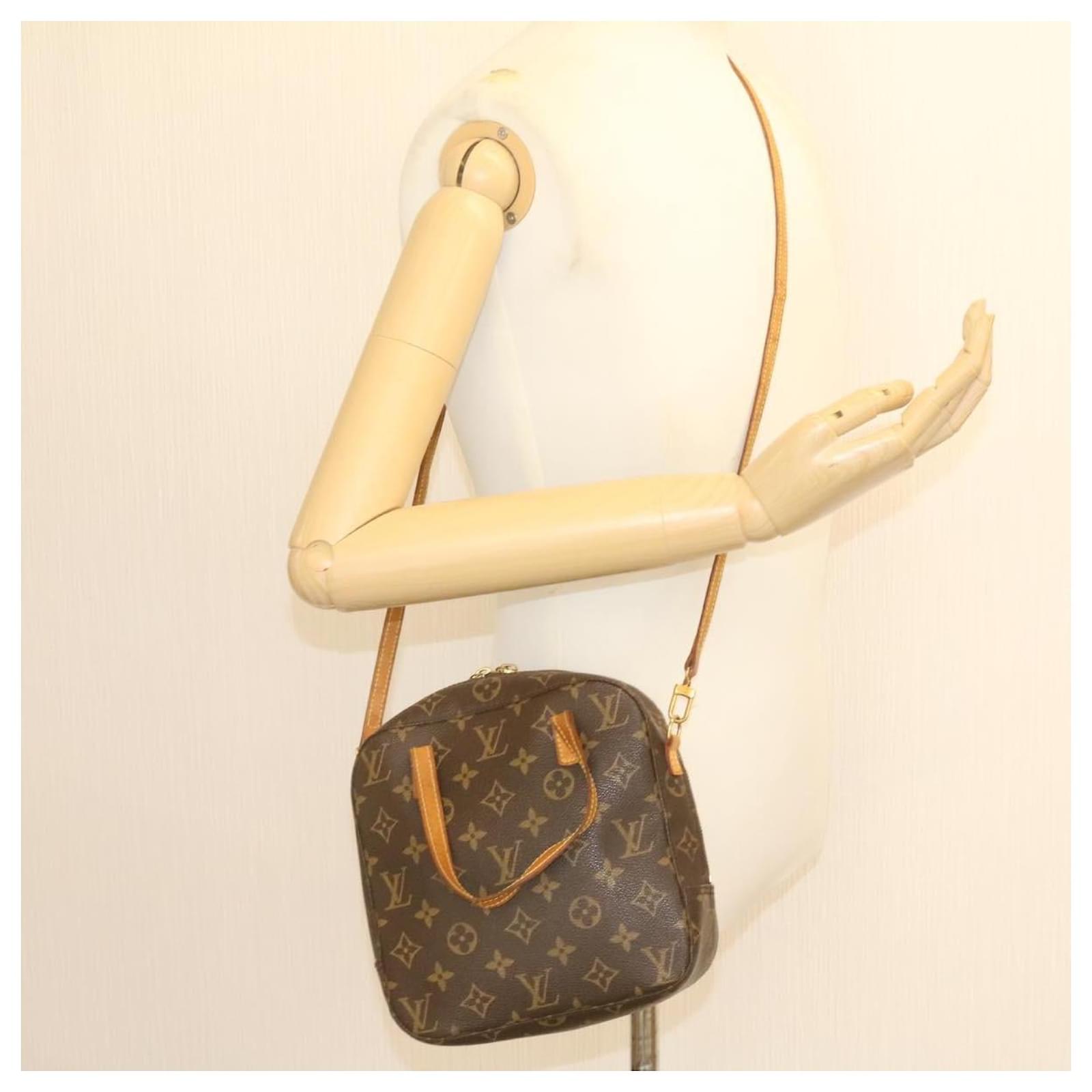 Louis Vuitton Monogram Spontini 2Way Shoulder Bag Hand Bag LV Auth jk298  Cloth ref.375563 - Joli Closet