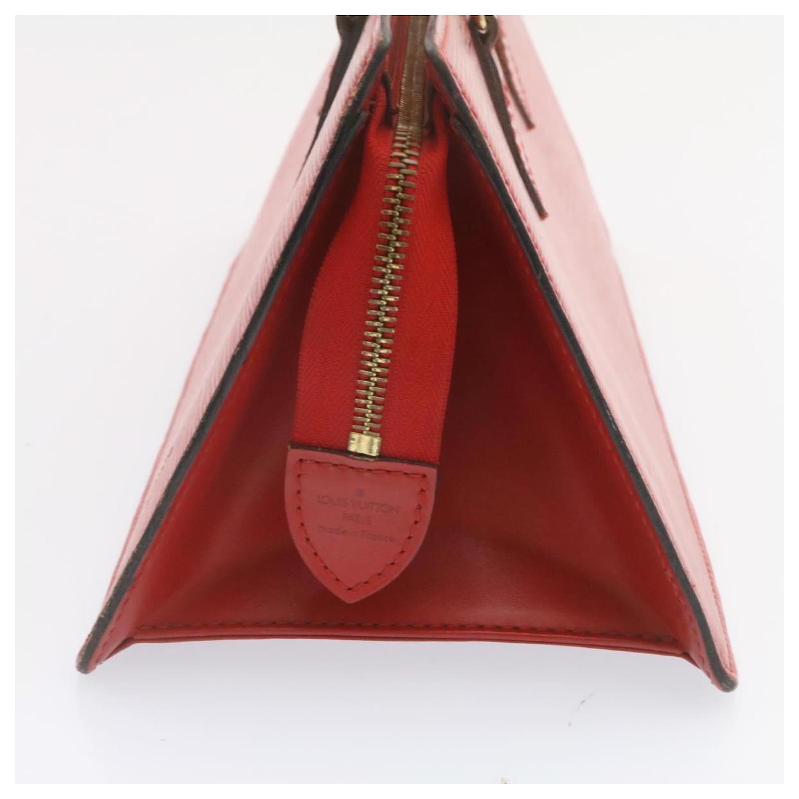 LOUIS VUITTON Epi Sac Triangle Hand Bag Red M52097 LV Auth nh056 Leather  ref.375693 - Joli Closet