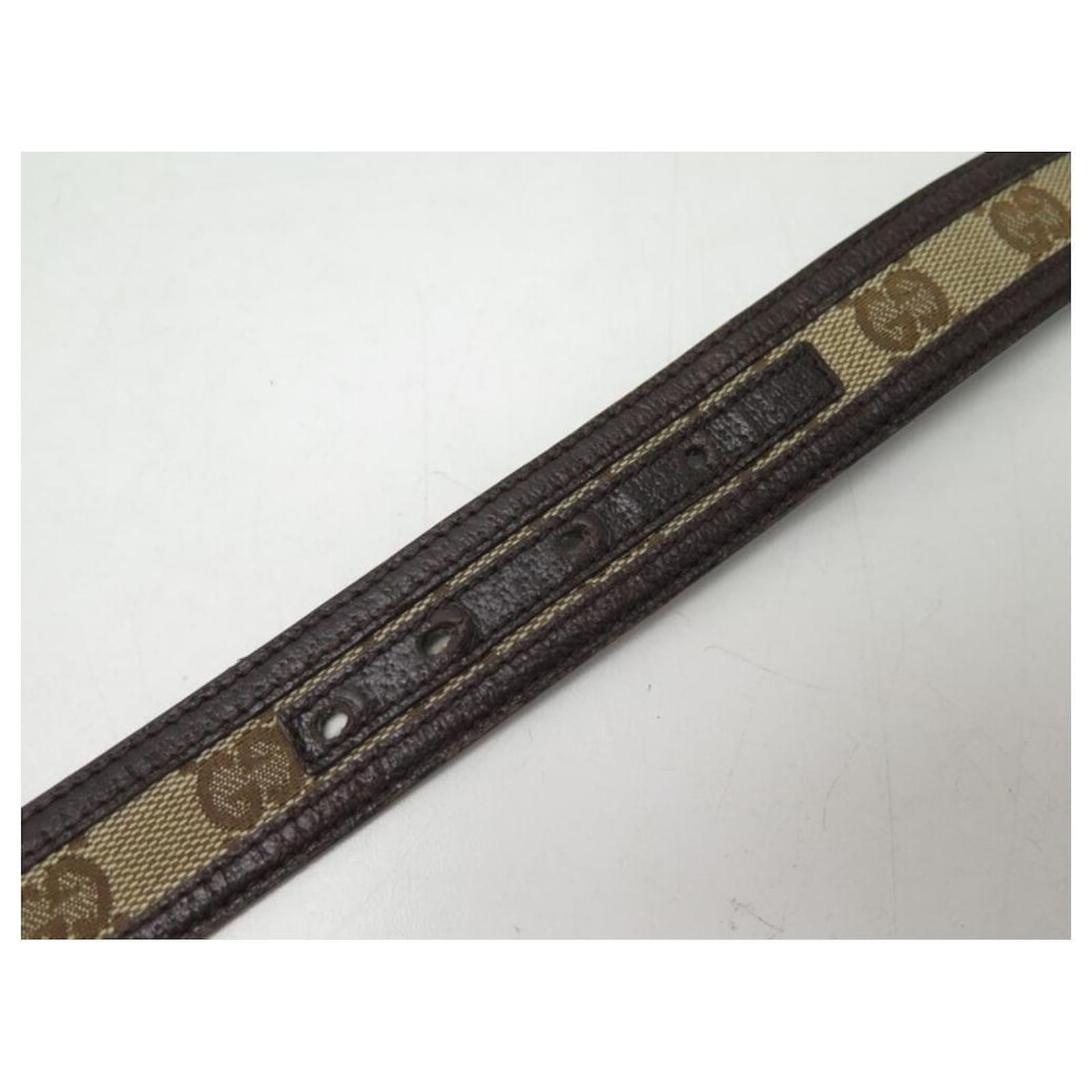 Leather belt Gucci Brown size 90 cm in Leather - 15584617