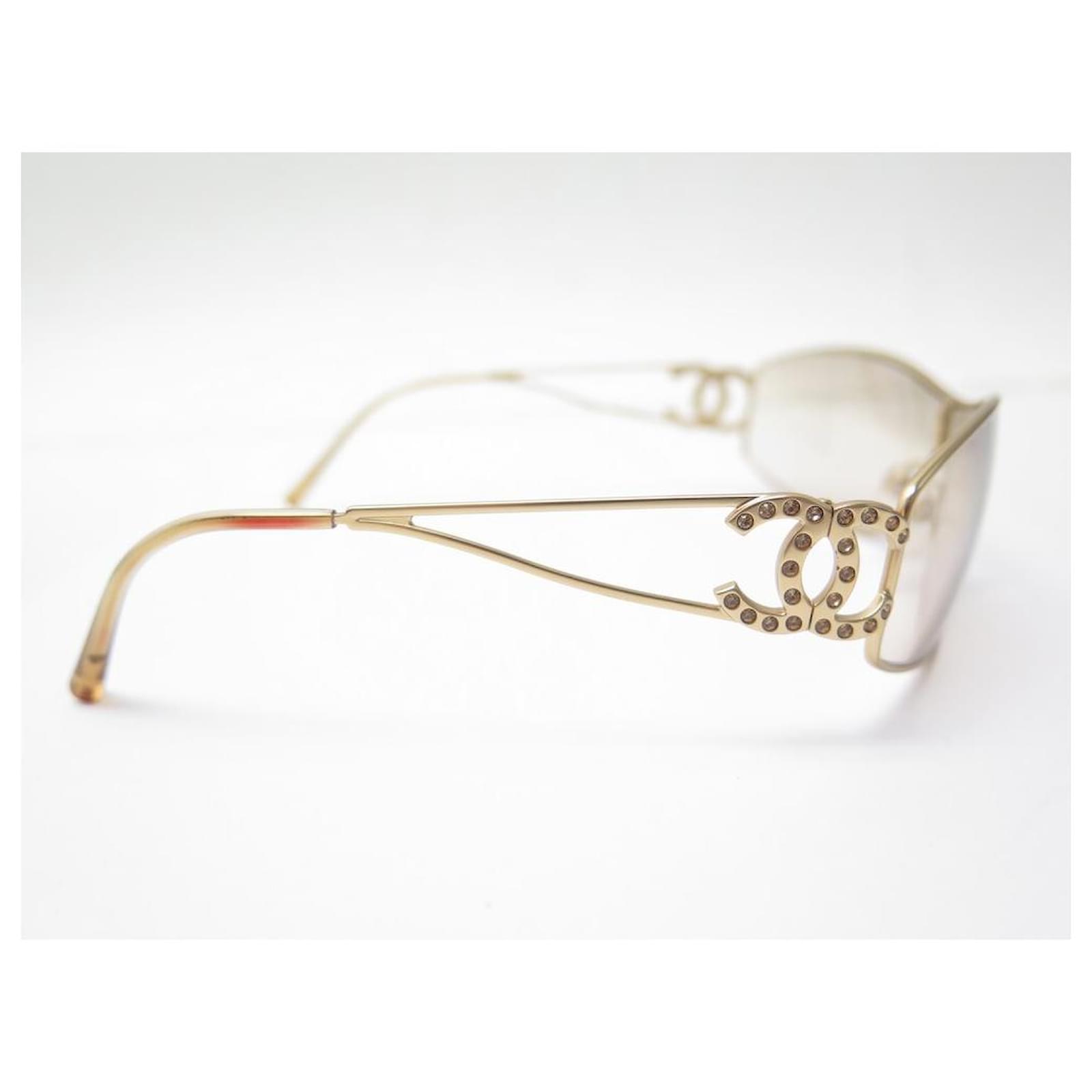 Chanel sunglasses 4073-B CC LOGO GOLDEN METAL + SUNGLASSES BOX