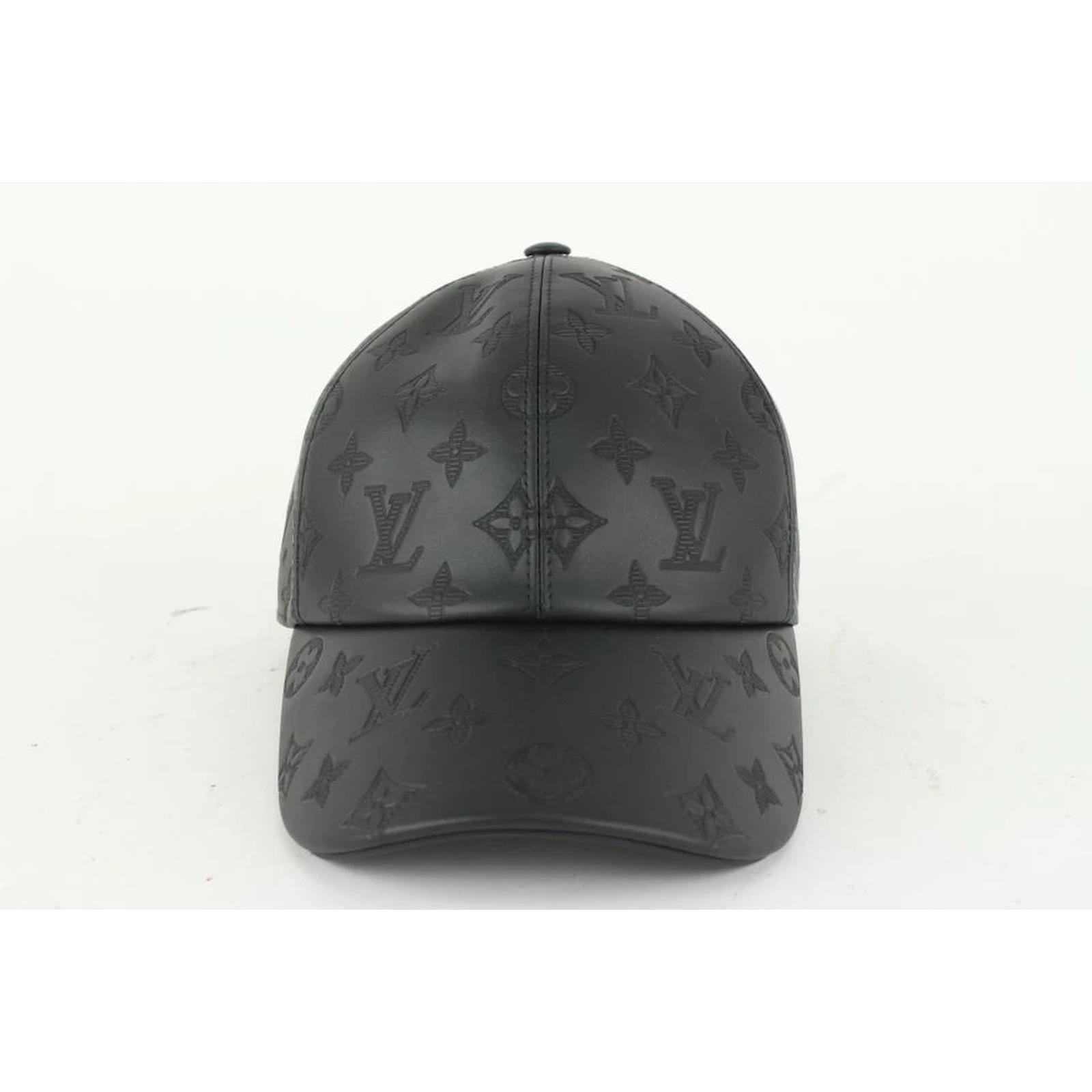 Louis Vuitton, Accessories, Louis Vuitton Baseball Cap Monogram Shadow  Leather Black