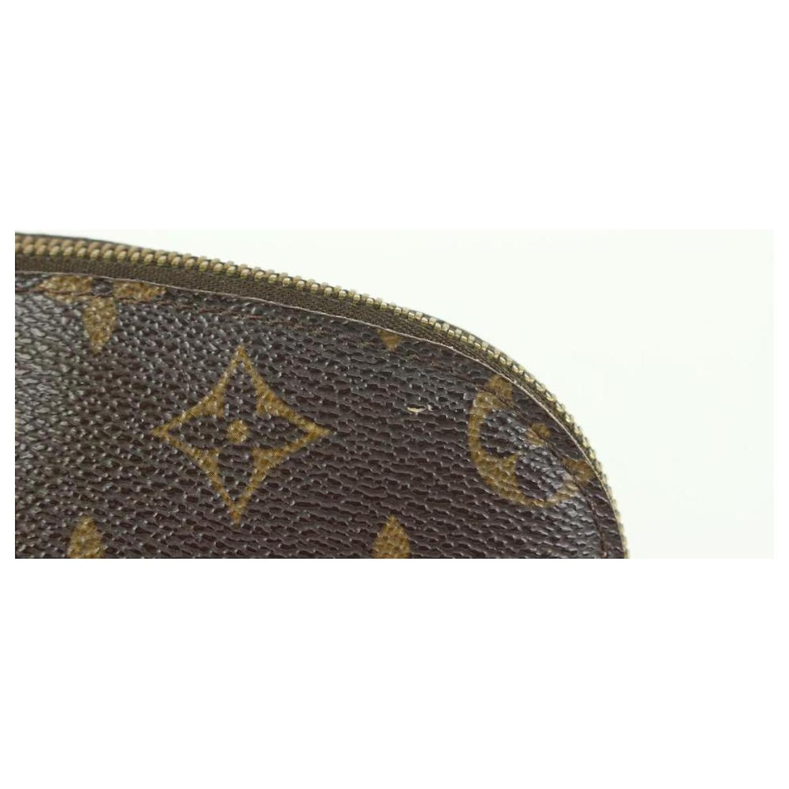Louis Vuitton Monogram Cosmetic Pouch PM Demi Ronde Toiletry Case Leather  ref.376373 - Joli Closet
