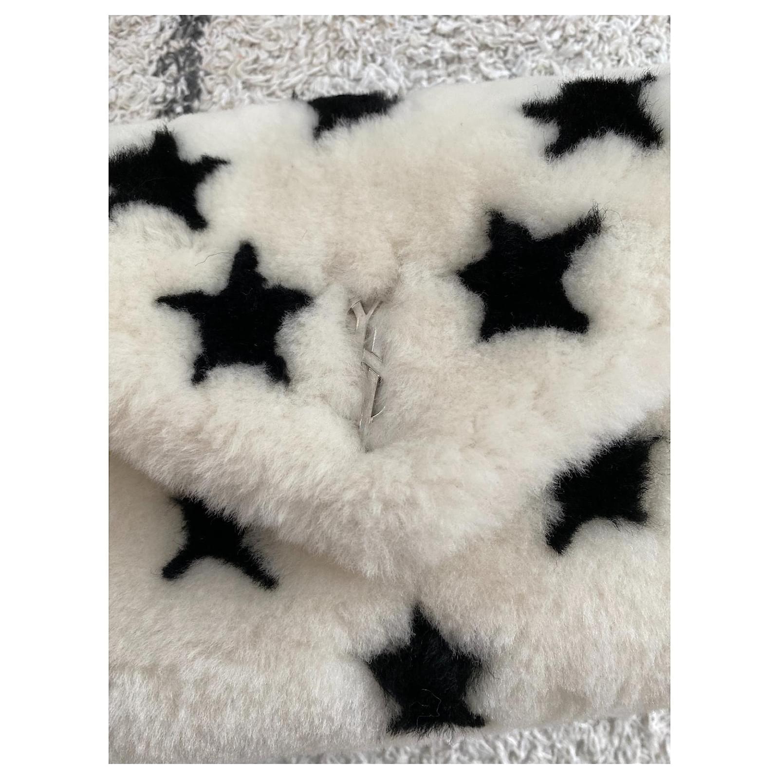 saint laurent shearling bolsa