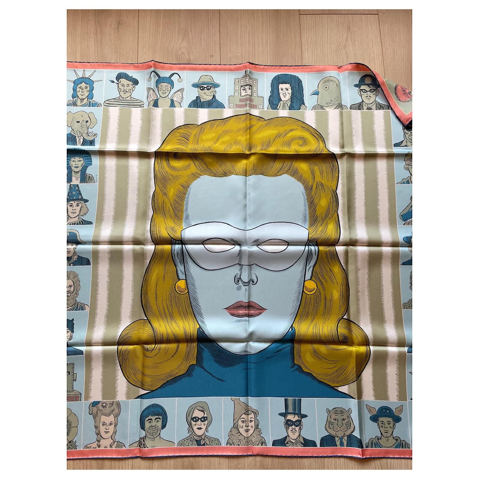 Hermes Dress Code double face scarf 90