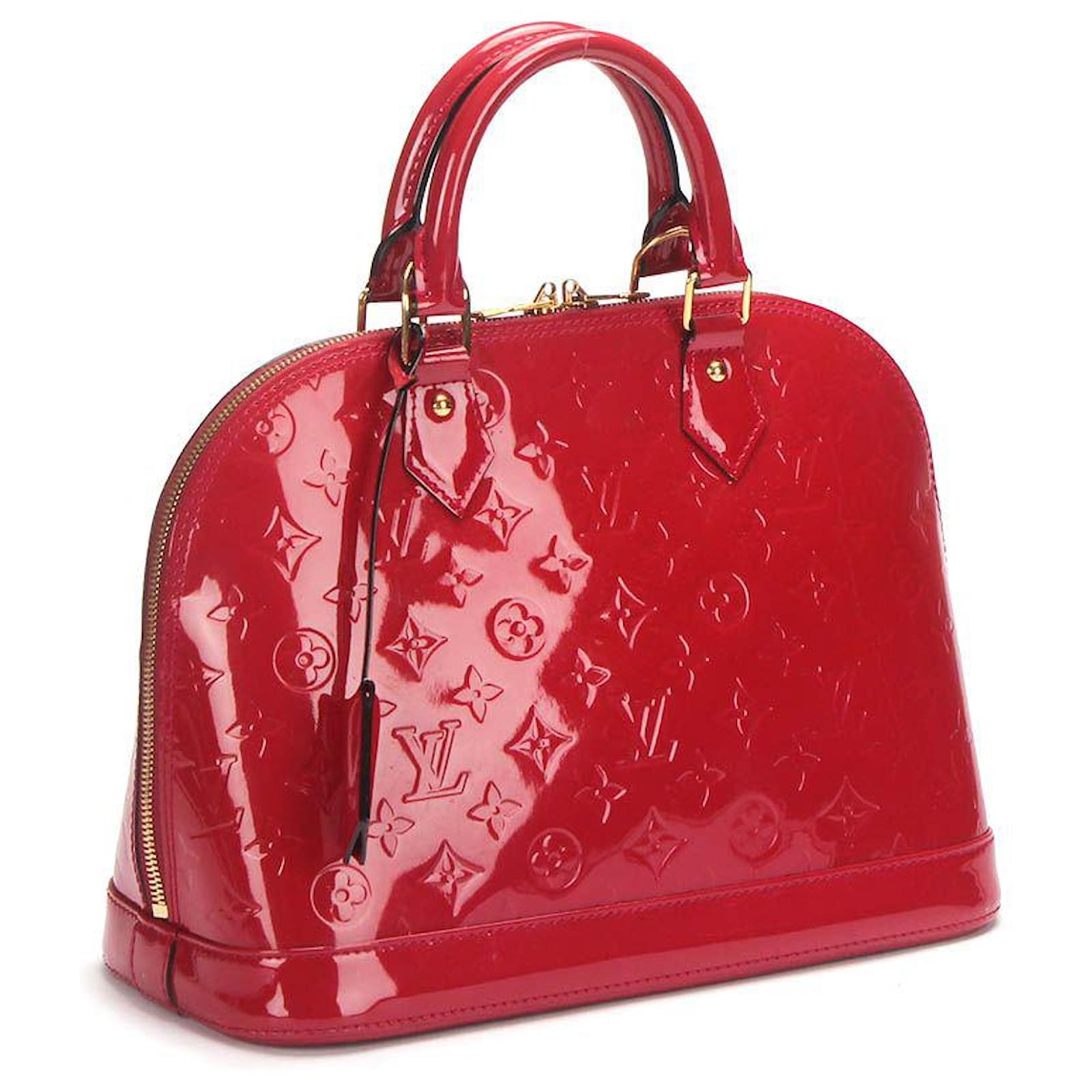 Louis Vuitton Monogram Vernis Alma PM in vernice rossa Rosso Pelle Pelle  verniciata ref.378753 - Joli Closet